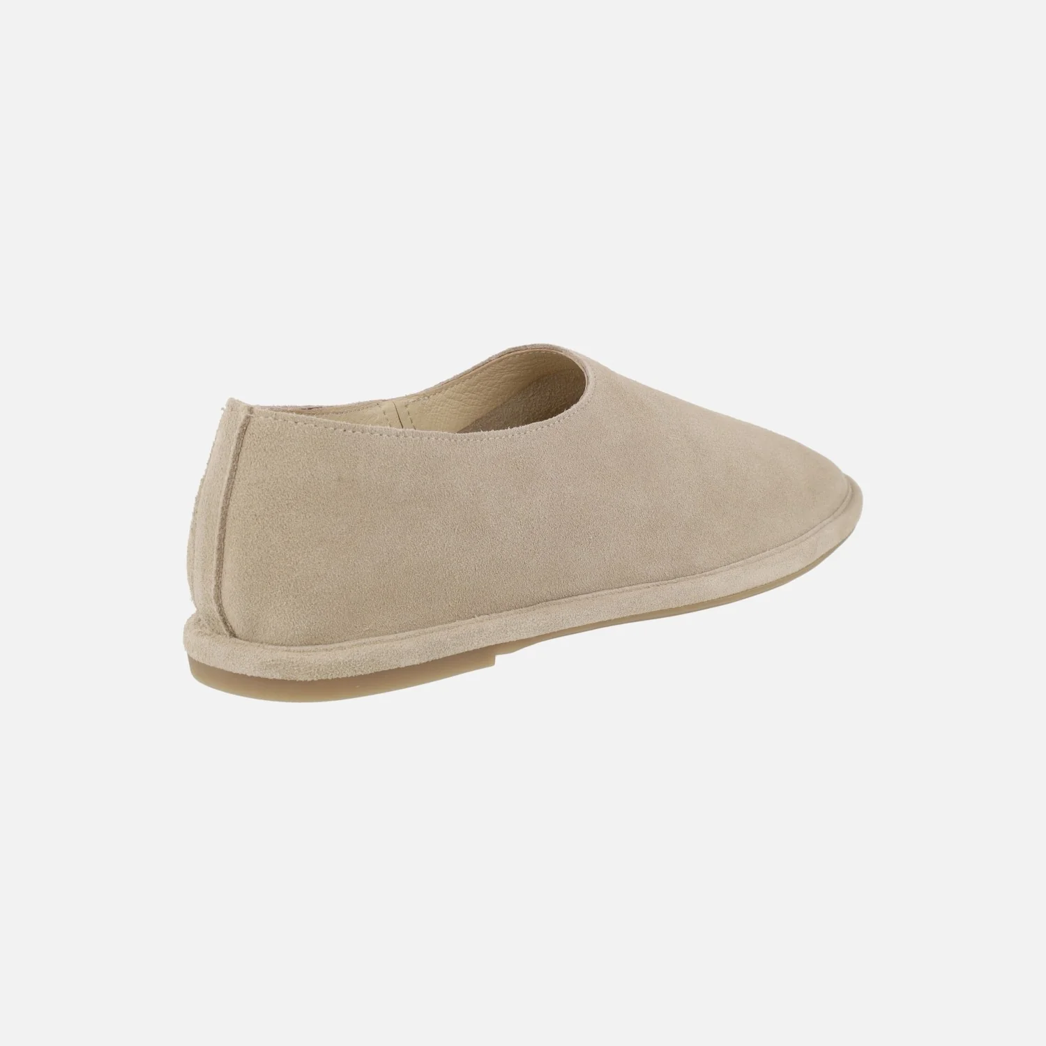 Zapatos confort planos en serraje beige - Image 4