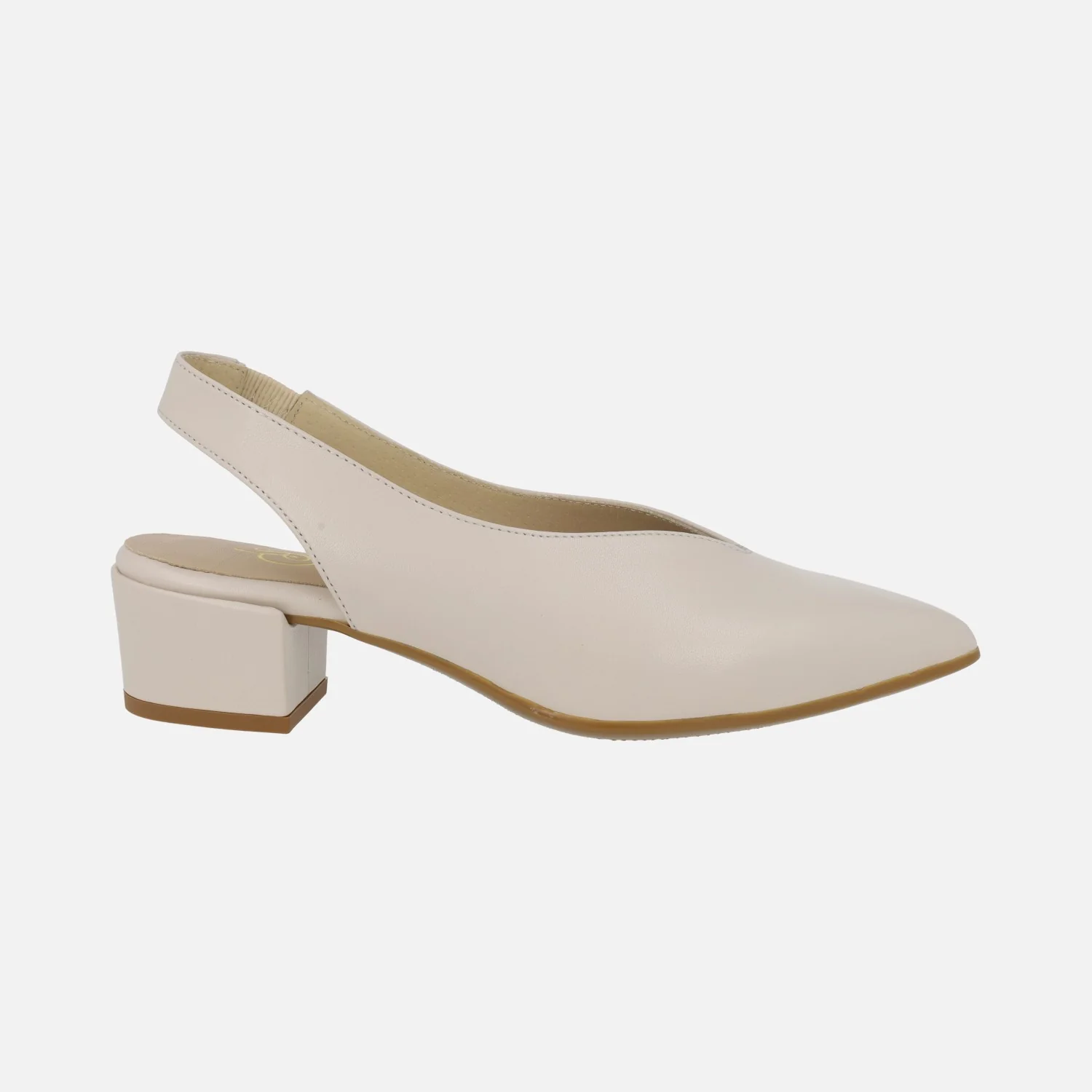 Zapatos corte salón Alba en piel con tacón bajo