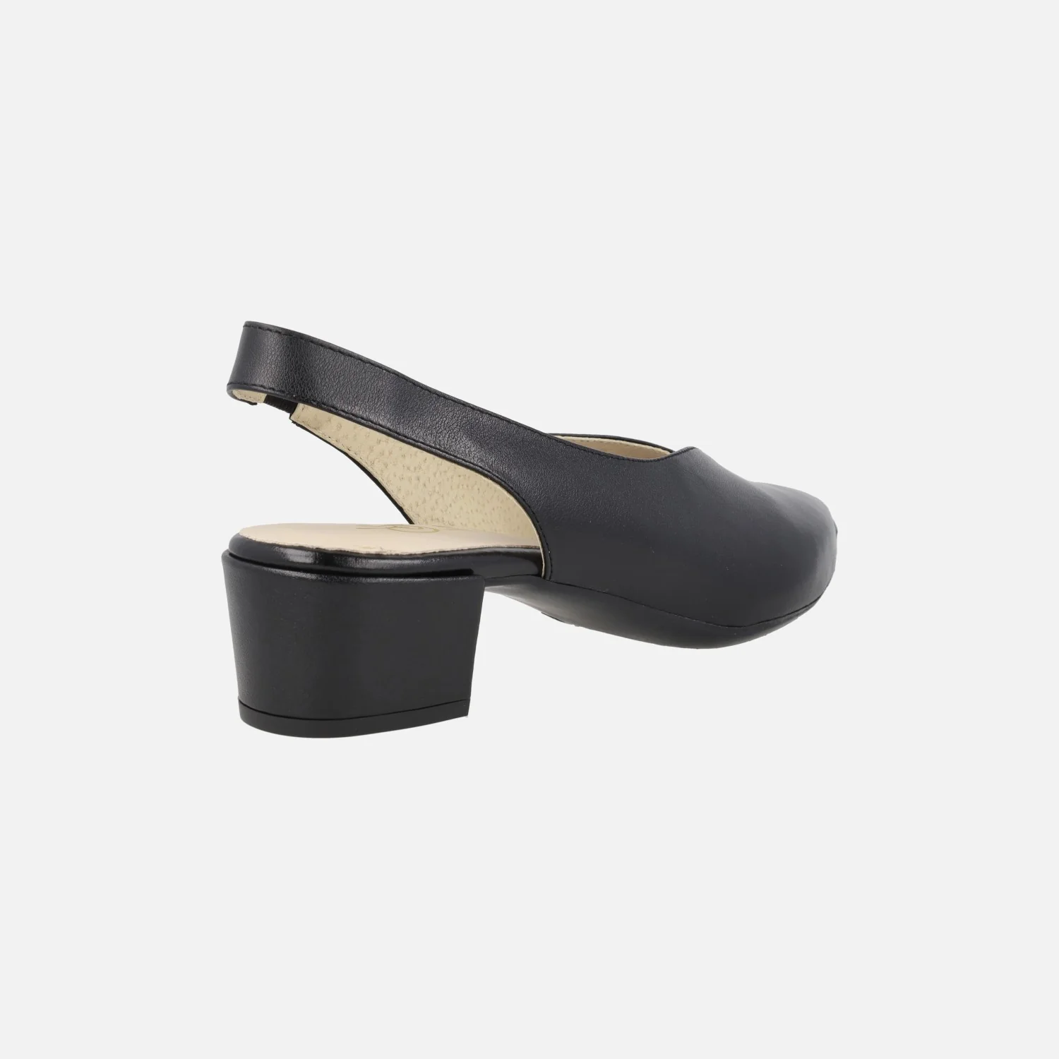 Zapatos corte salón Alba en piel con tacón bajo - Image 10