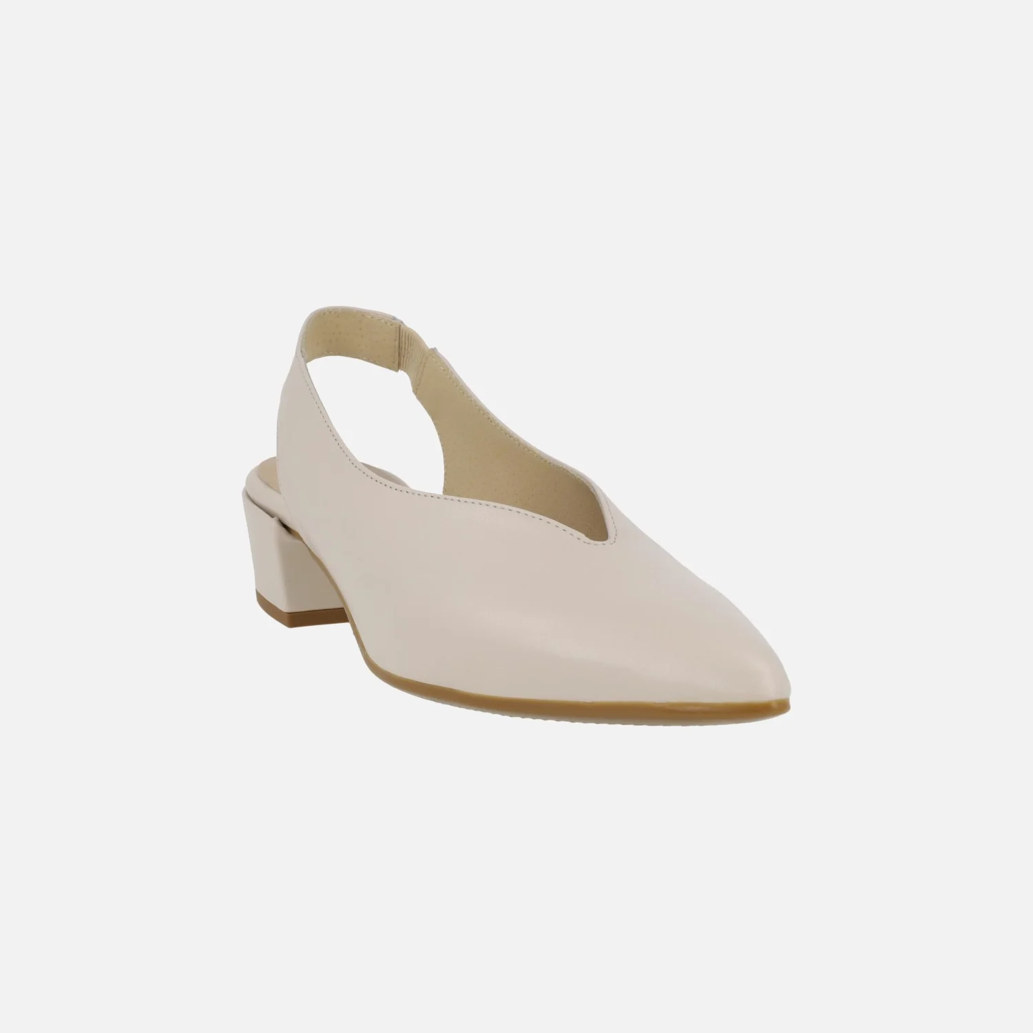 Zapatos corte salón Alba en piel con tacón bajo - Image 2