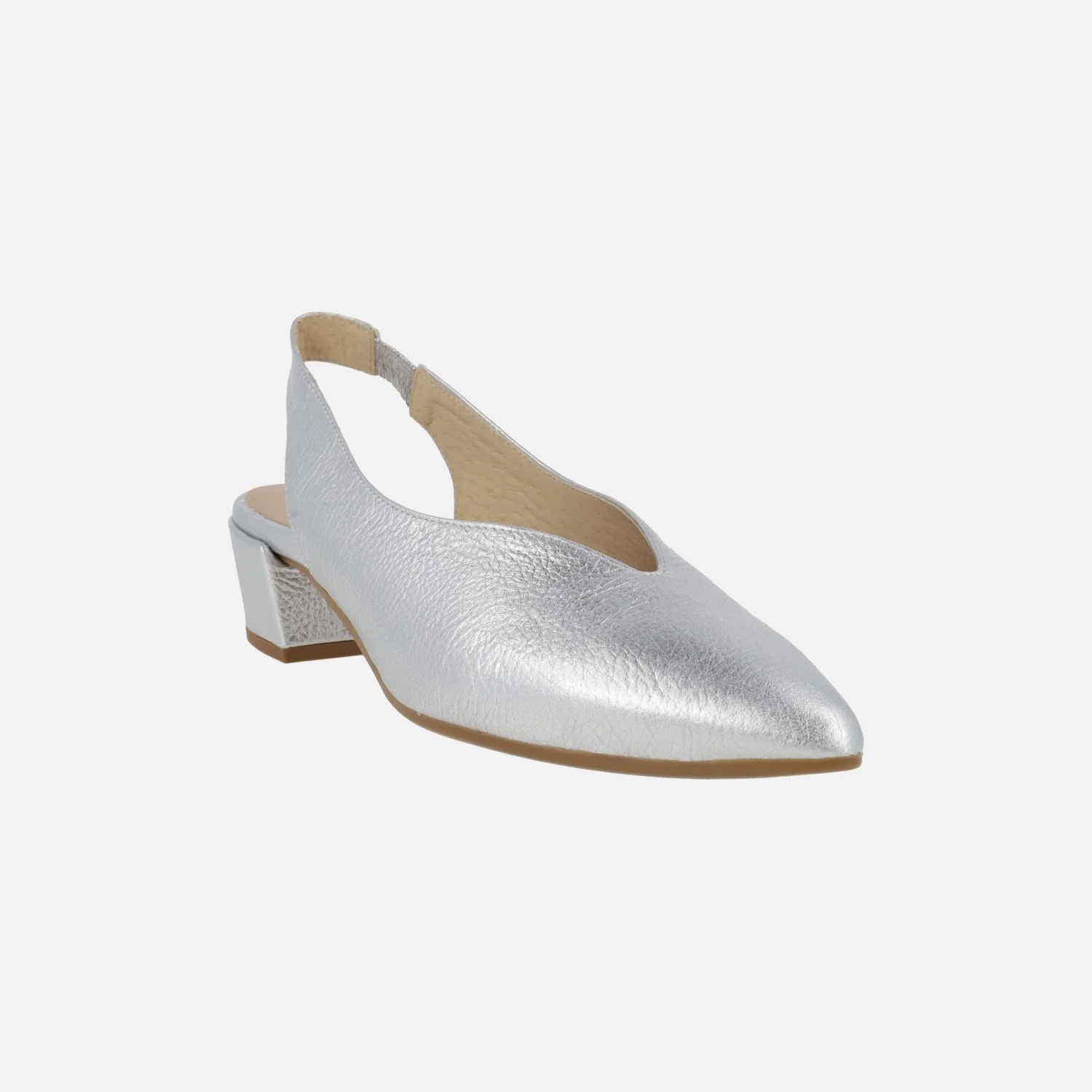 Zapatos corte salón Alba en piel con tacón bajo - Image 20