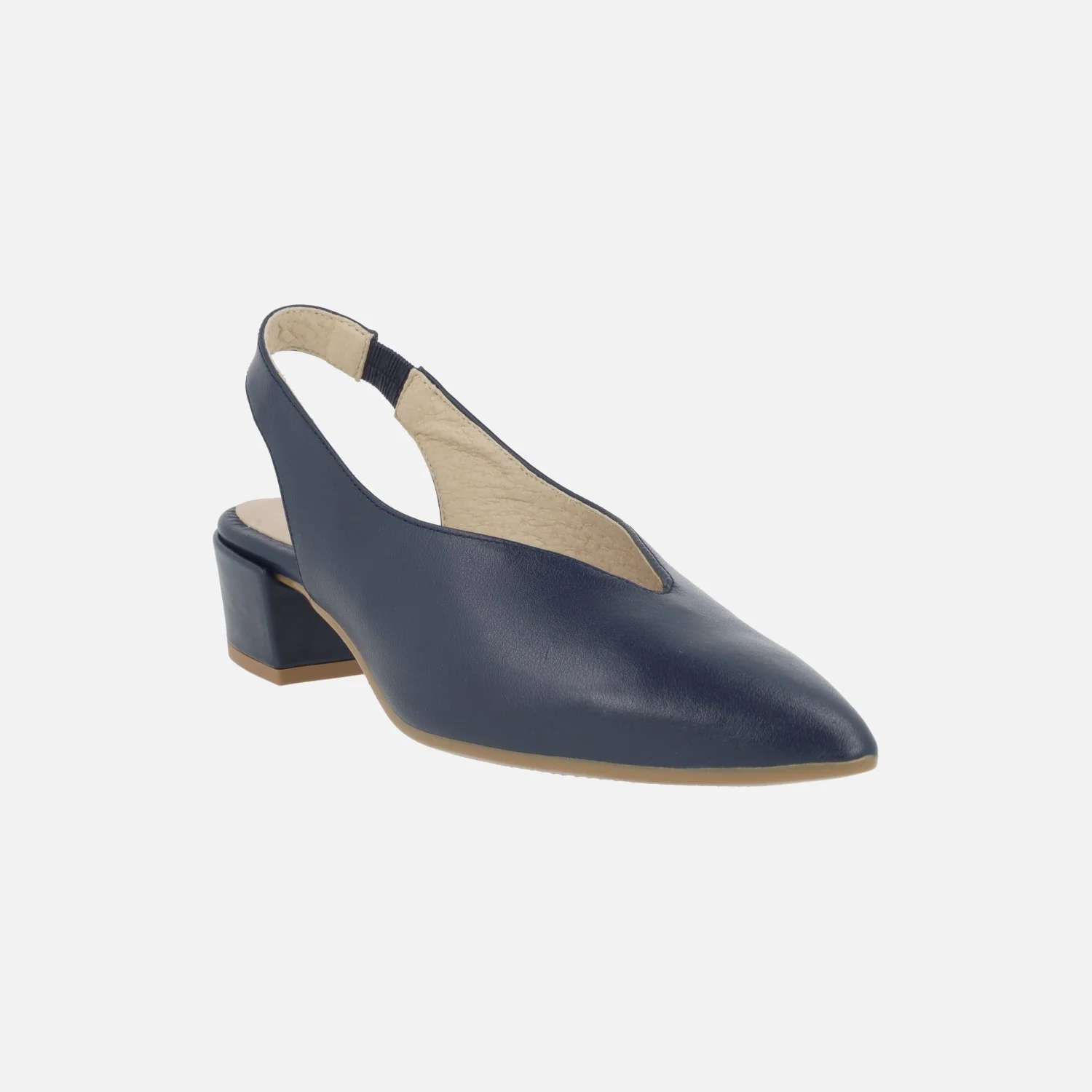 Zapatos corte salón Alba en piel con tacón bajo - Image 26