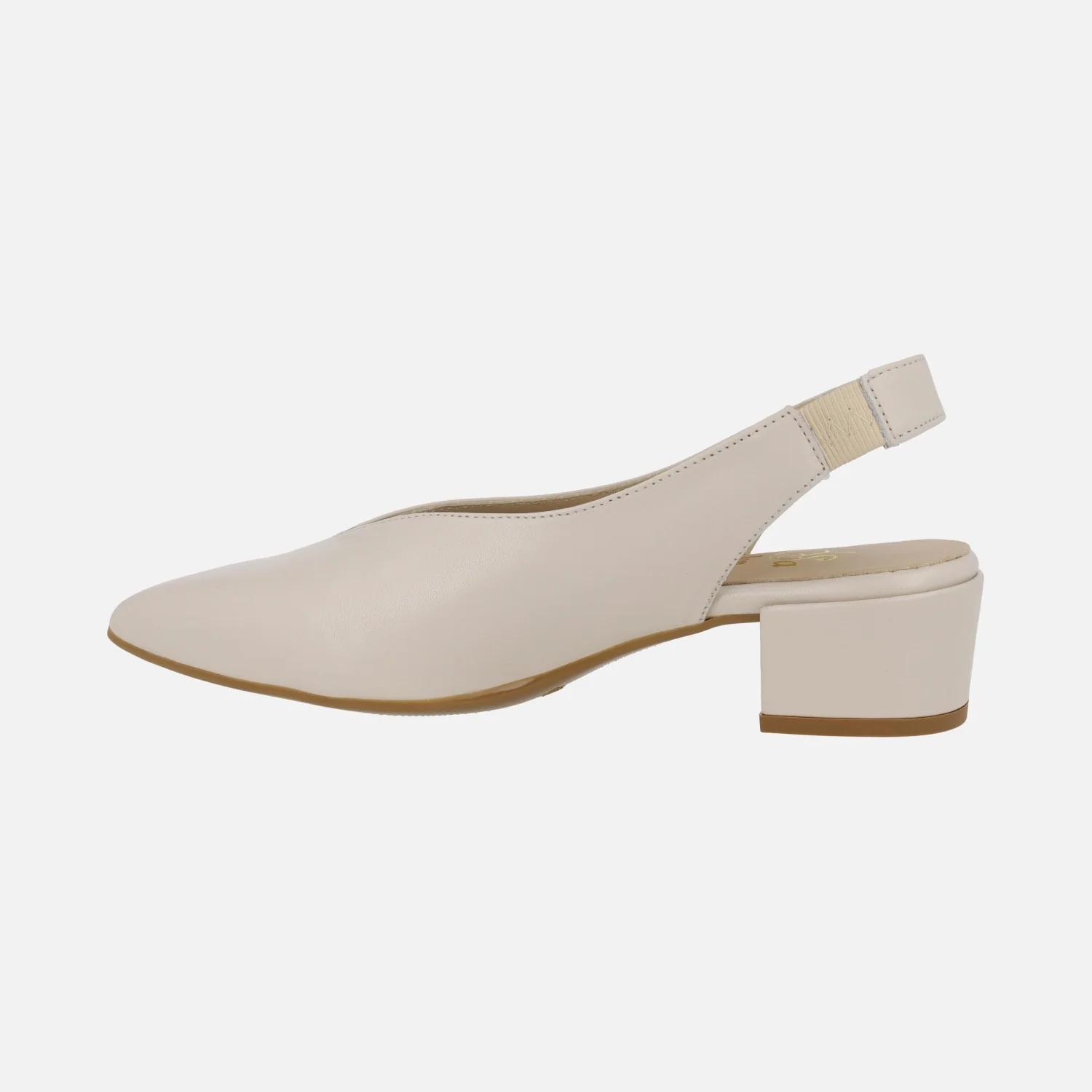 Zapatos corte salón Alba en piel con tacón bajo - Image 3