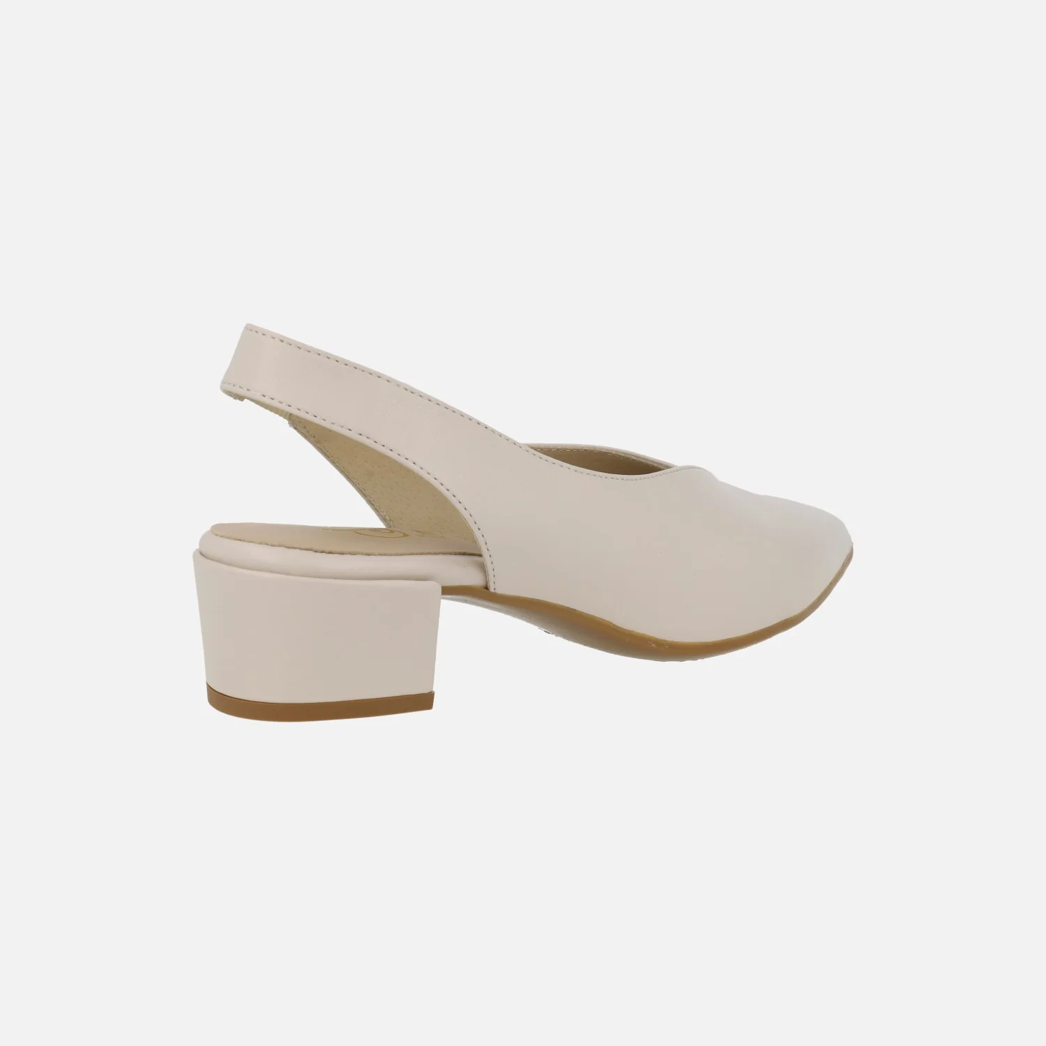 Zapatos corte salón Alba en piel con tacón bajo - Image 4