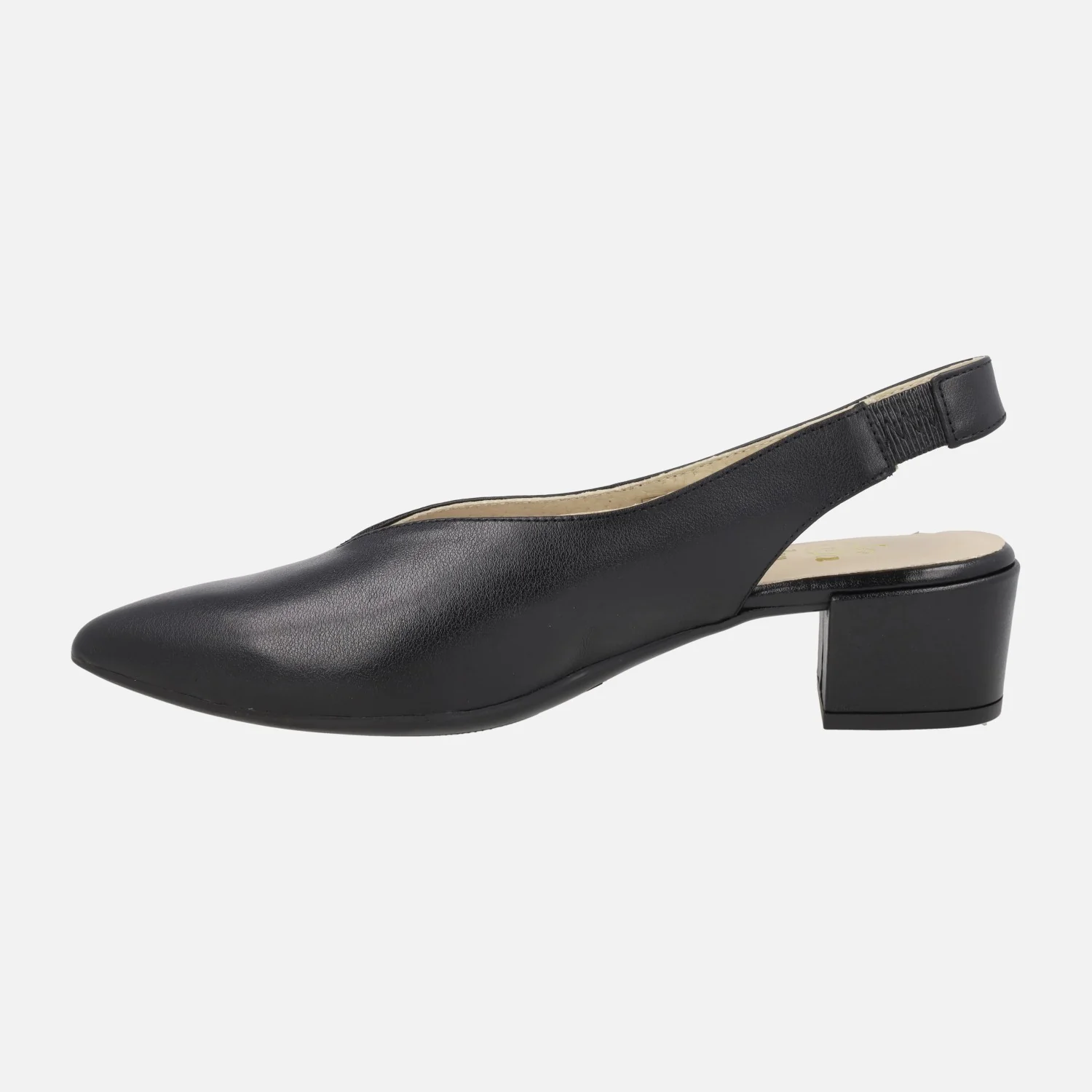 Zapatos corte salón Alba en piel con tacón bajo - Image 9