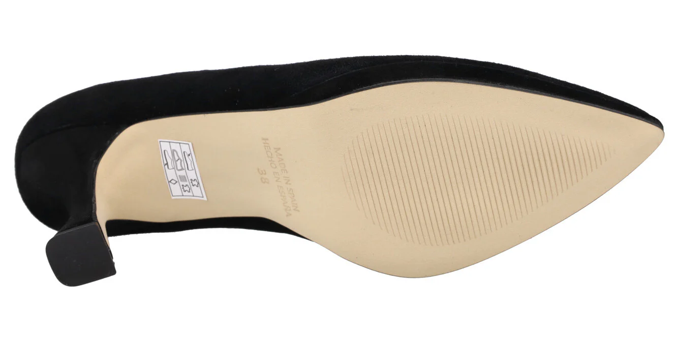 Zapatos corte salón de ante con plataforma y tacones de 8 cms - Image 10