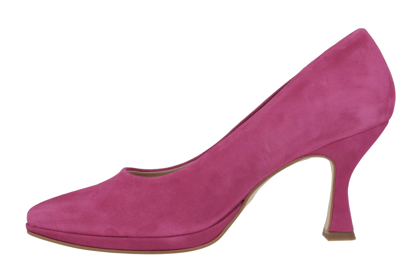 Zapatos corte salón de ante con plataforma y tacones de 8 cms - Image 3