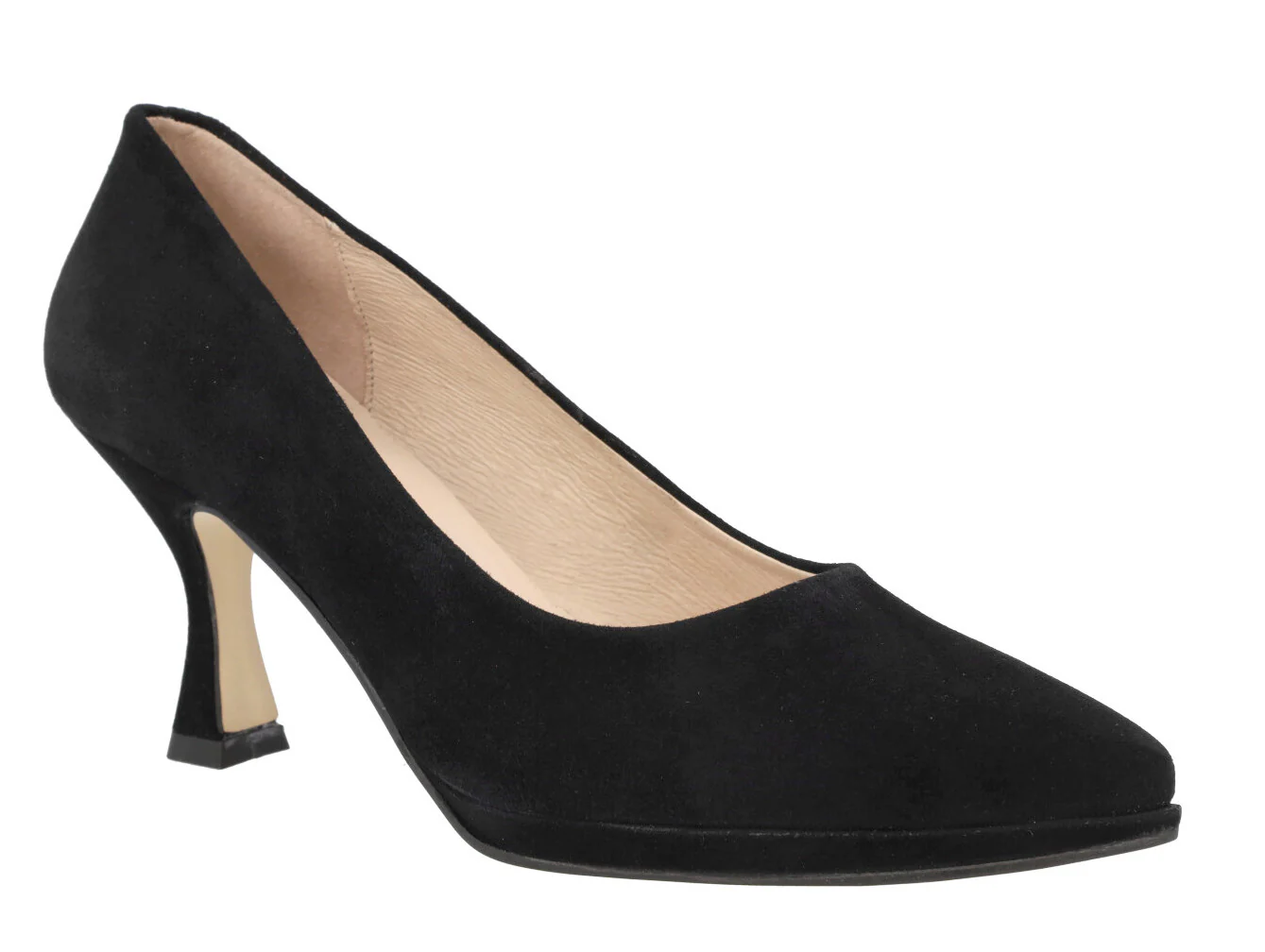 Zapatos corte salón de ante con plataforma y tacones de 8 cms - Image 6