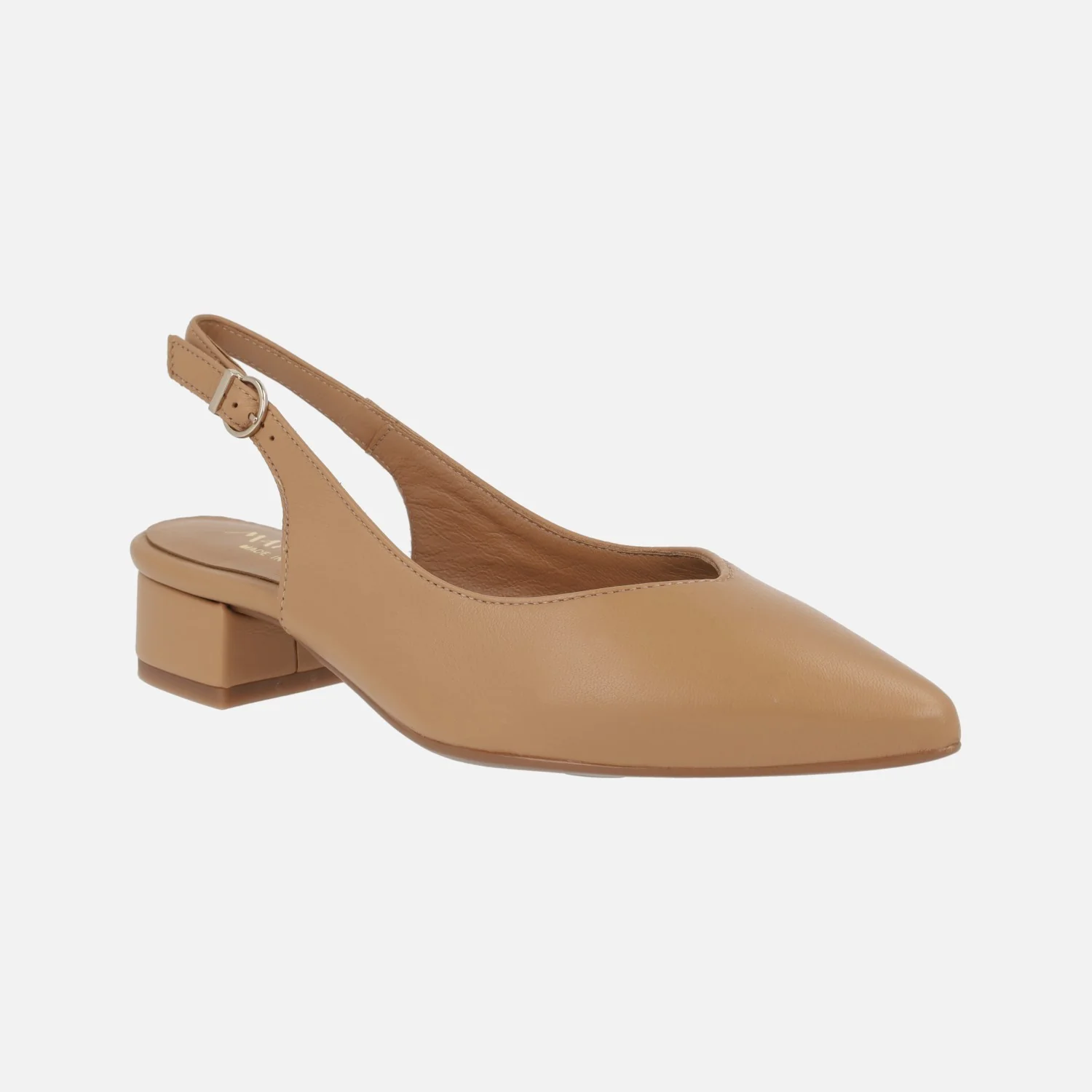 Zapatos corte salón de piel destalonados - Image 12
