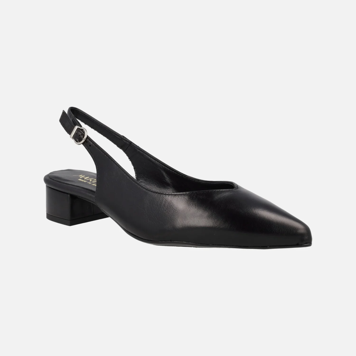 Zapatos corte salón de piel destalonados - Image 2