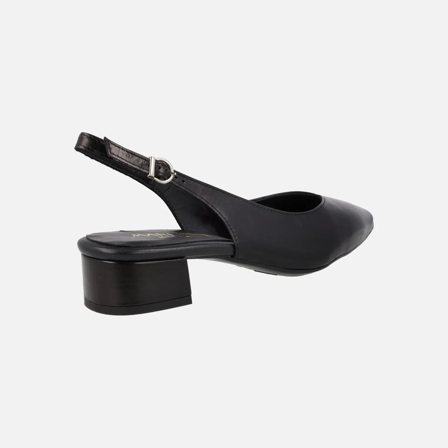 Zapatos corte salón de piel destalonados - Image 3