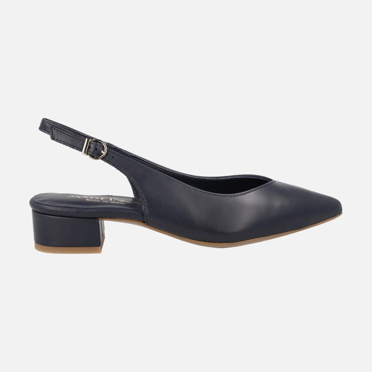 Zapatos corte salón de piel destalonados - Image 6