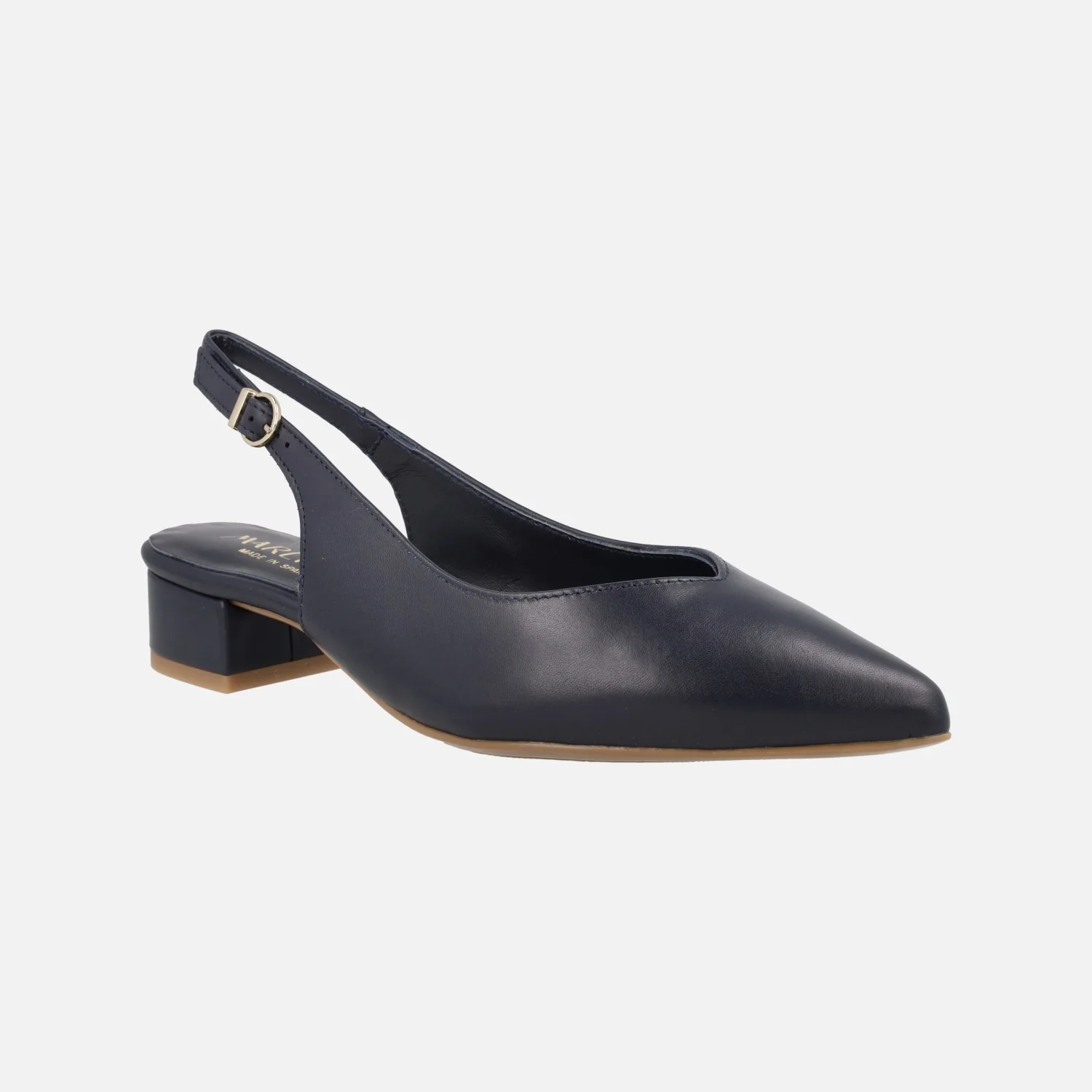 Zapatos corte salón de piel destalonados - Image 7