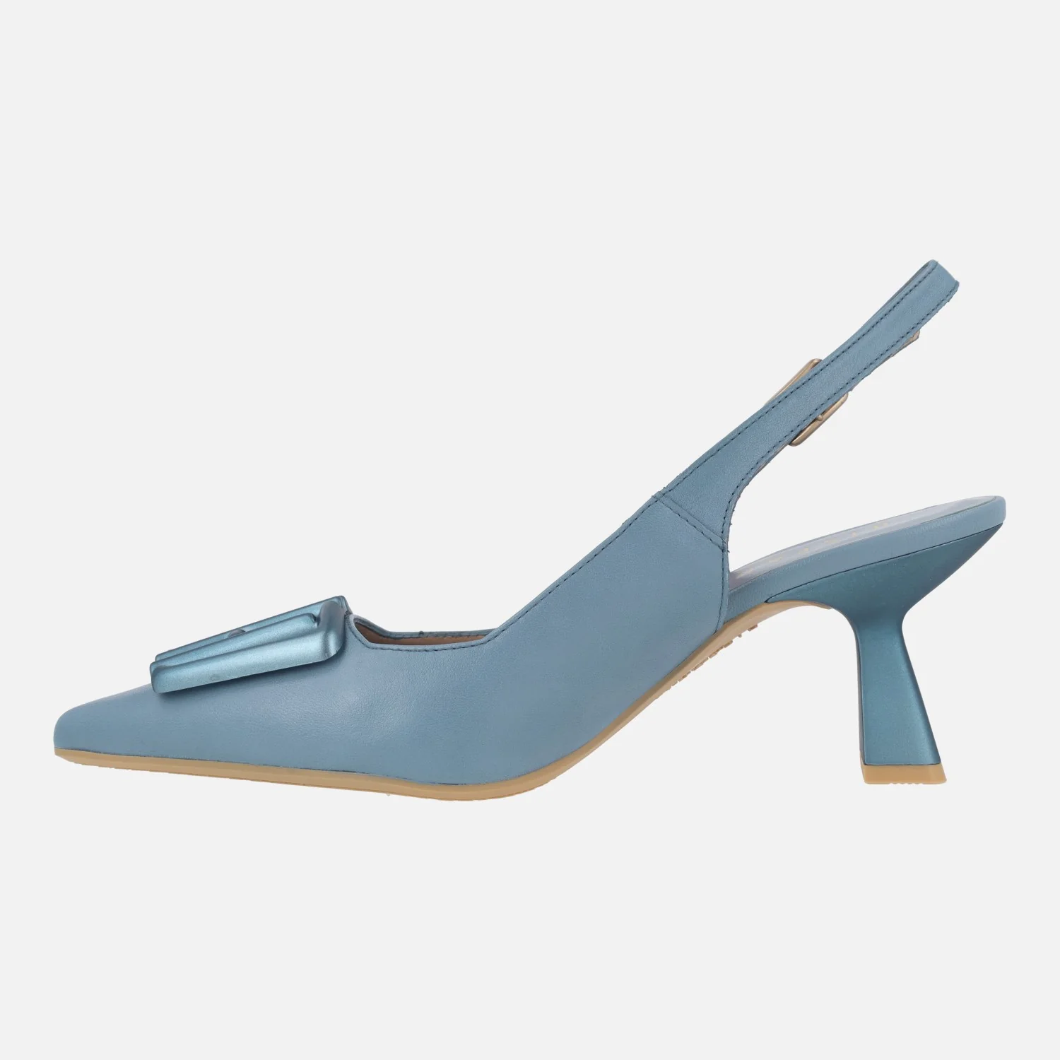Zapatos corte salón destalonados Nova con adorno en la pala - Image 3