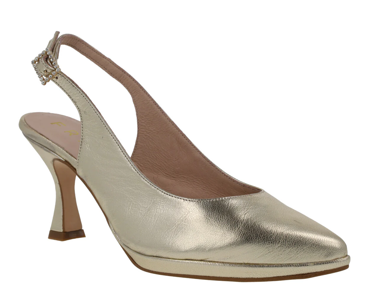 Zapatos corte salón destalonados con hebilla de pedrería - Image 11