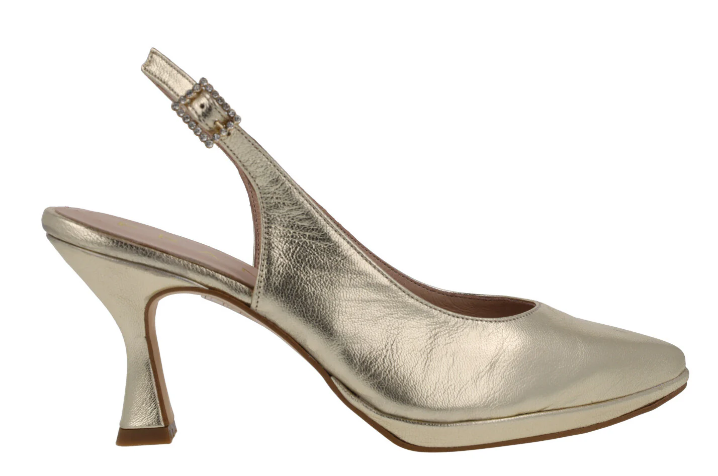 Zapatos corte salón destalonados con hebilla de pedrería - Image 12