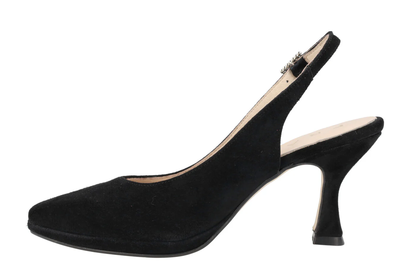 Zapatos corte salón destalonados con hebilla de pedrería - Image 8