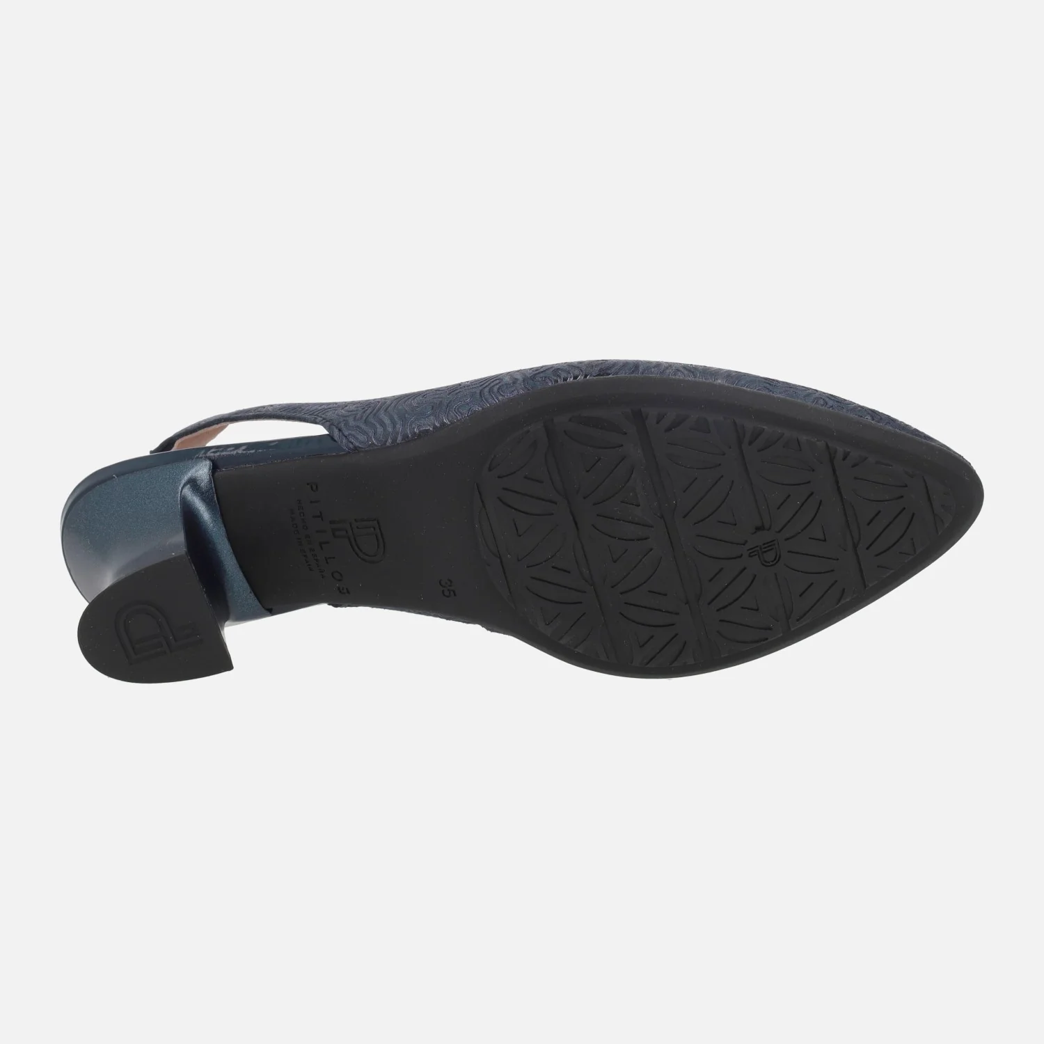 Zapatos corte salón destalonados con piel grabada y tacón bajo - Image 13