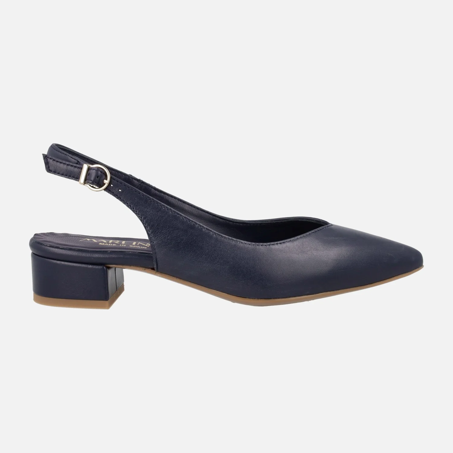 Zapatos corte salón destalonados con tacón bajo - Image 7