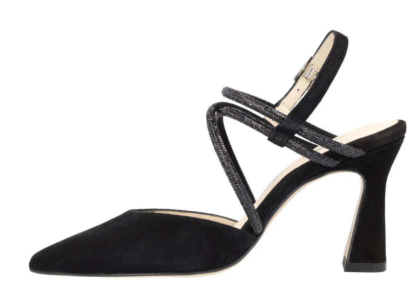 Zapatos corte salón destalonados Giselda con tiras de strass - Image 8