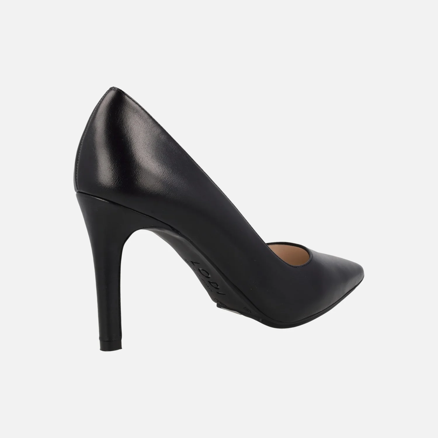 Zapatos corte salón en piel negra con tacones altos Rachel - TP - Image 3