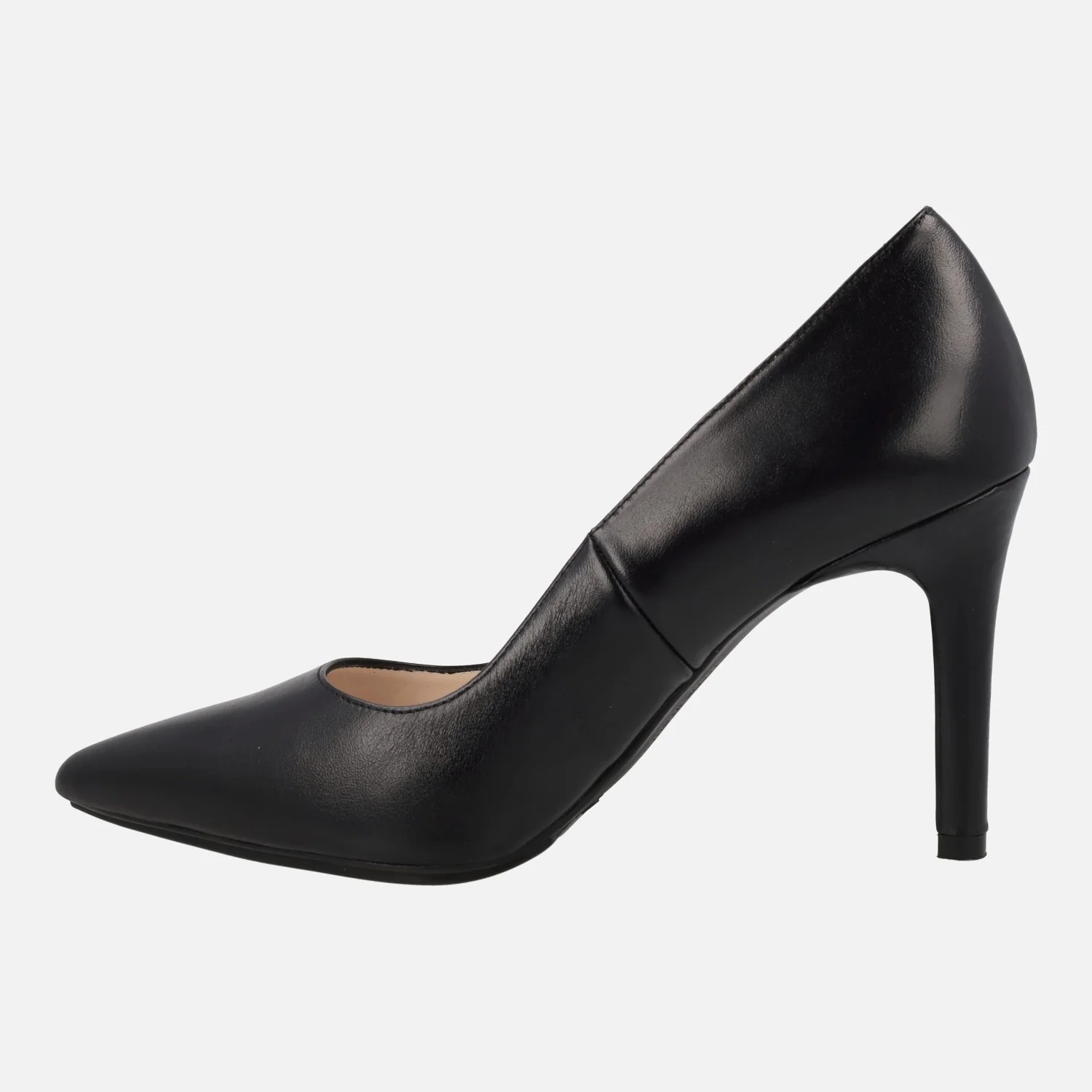 Zapatos corte salón en piel negra con tacones altos Rachel - TP - Image 4