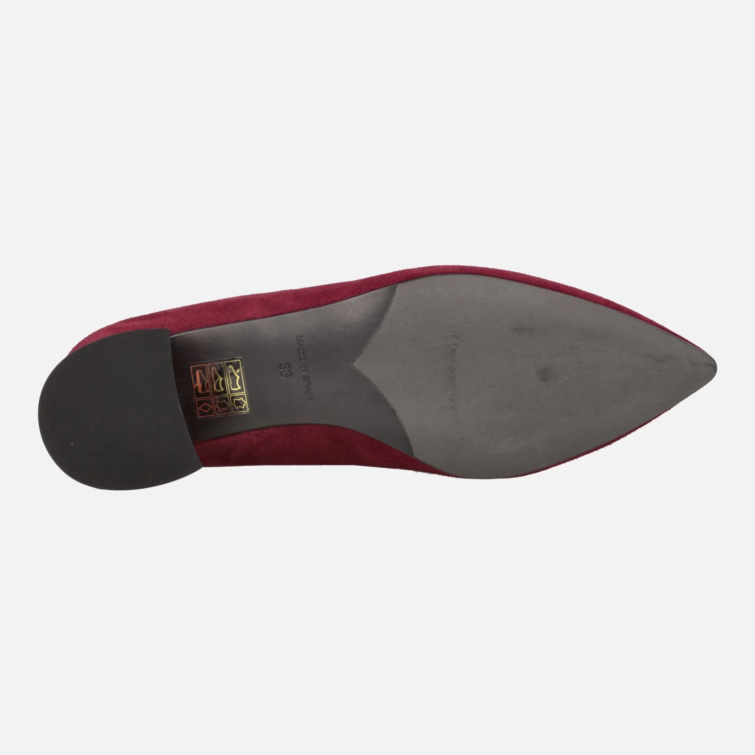 Zapatos de ante con tacón bajo y adorno Iga - Image 10
