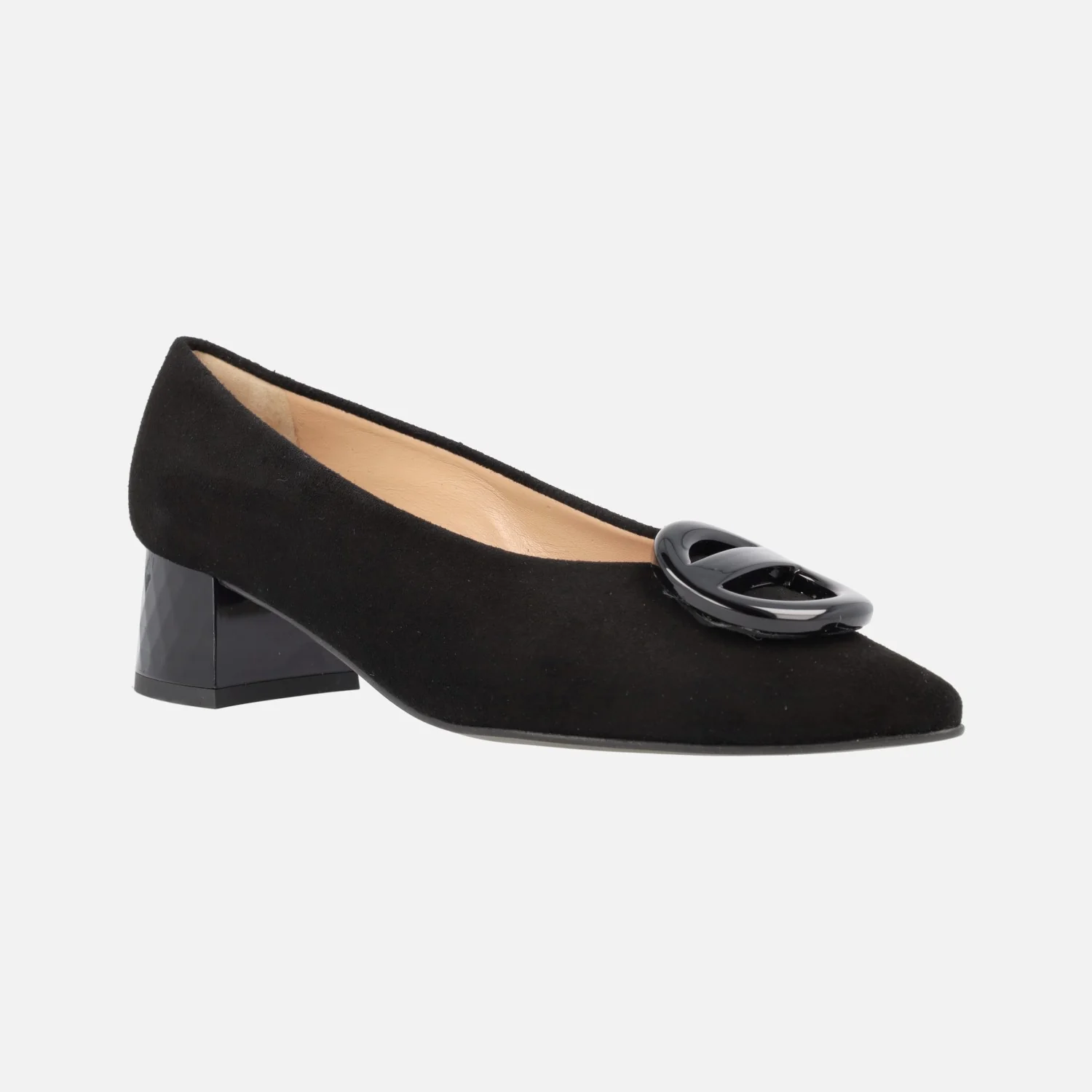 Zapatos de ante con tacón bajo y adorno Iga - Image 12