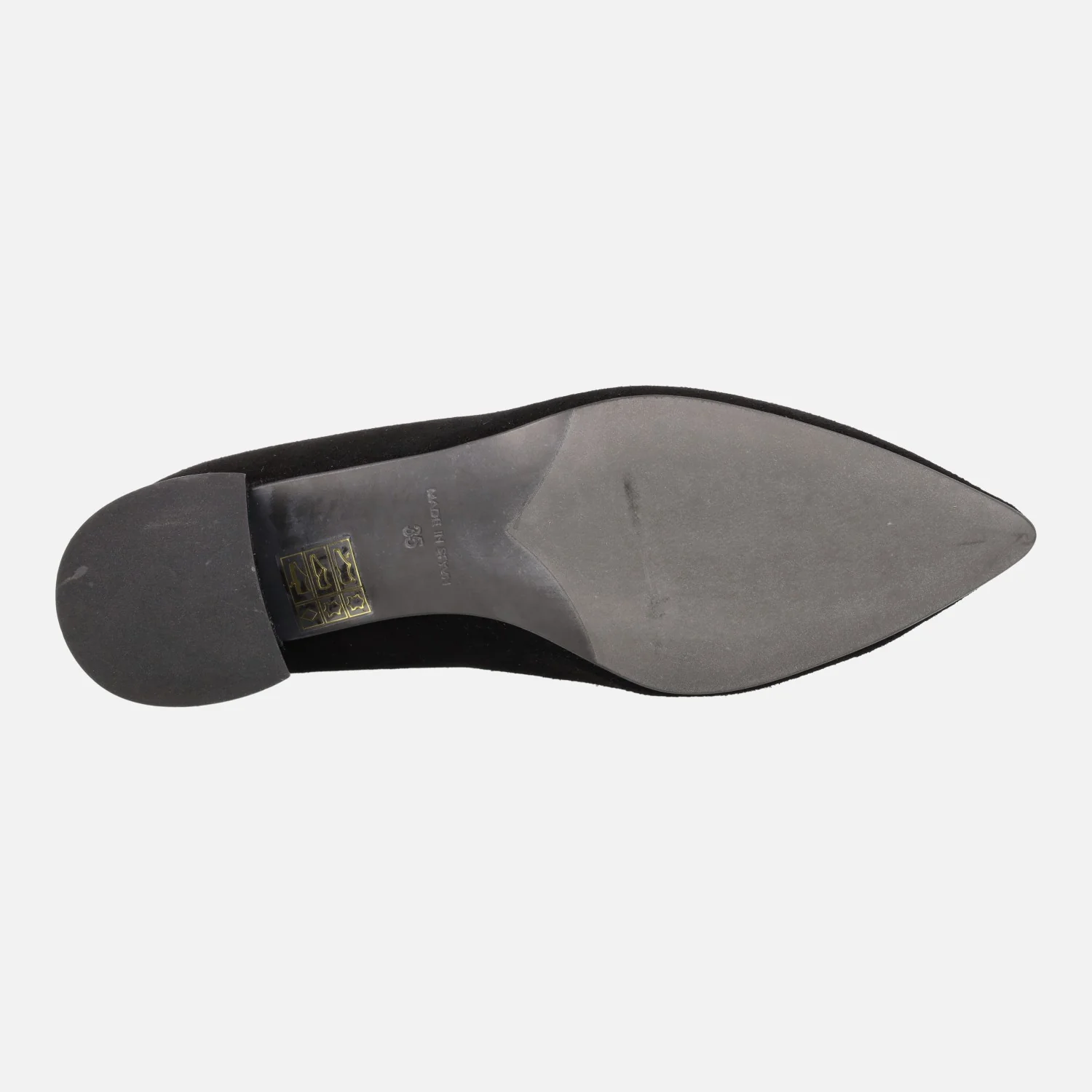 Zapatos de ante con tacón bajo y adorno Iga - Image 15