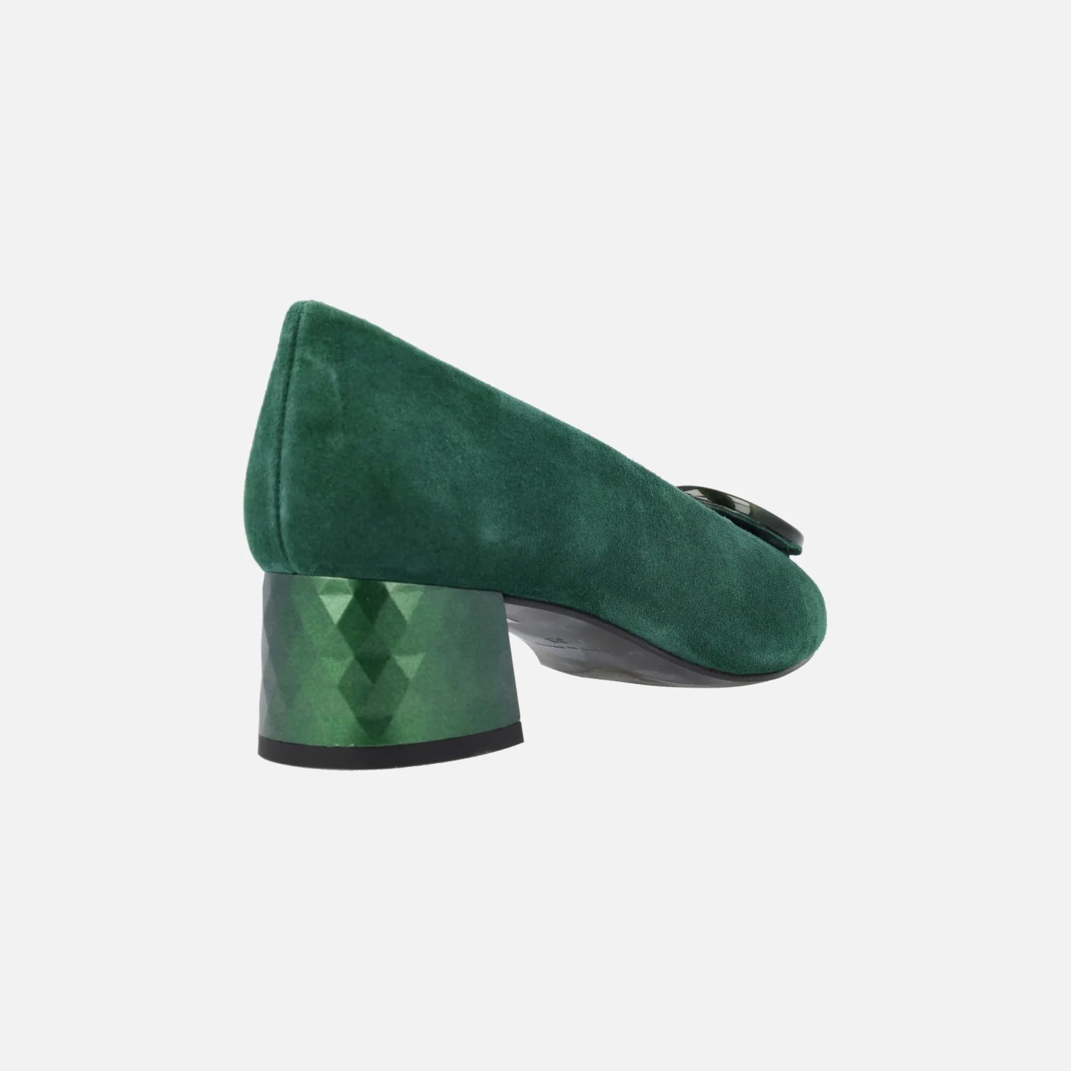 Zapatos de ante con tacón bajo y adorno Iga - Image 4