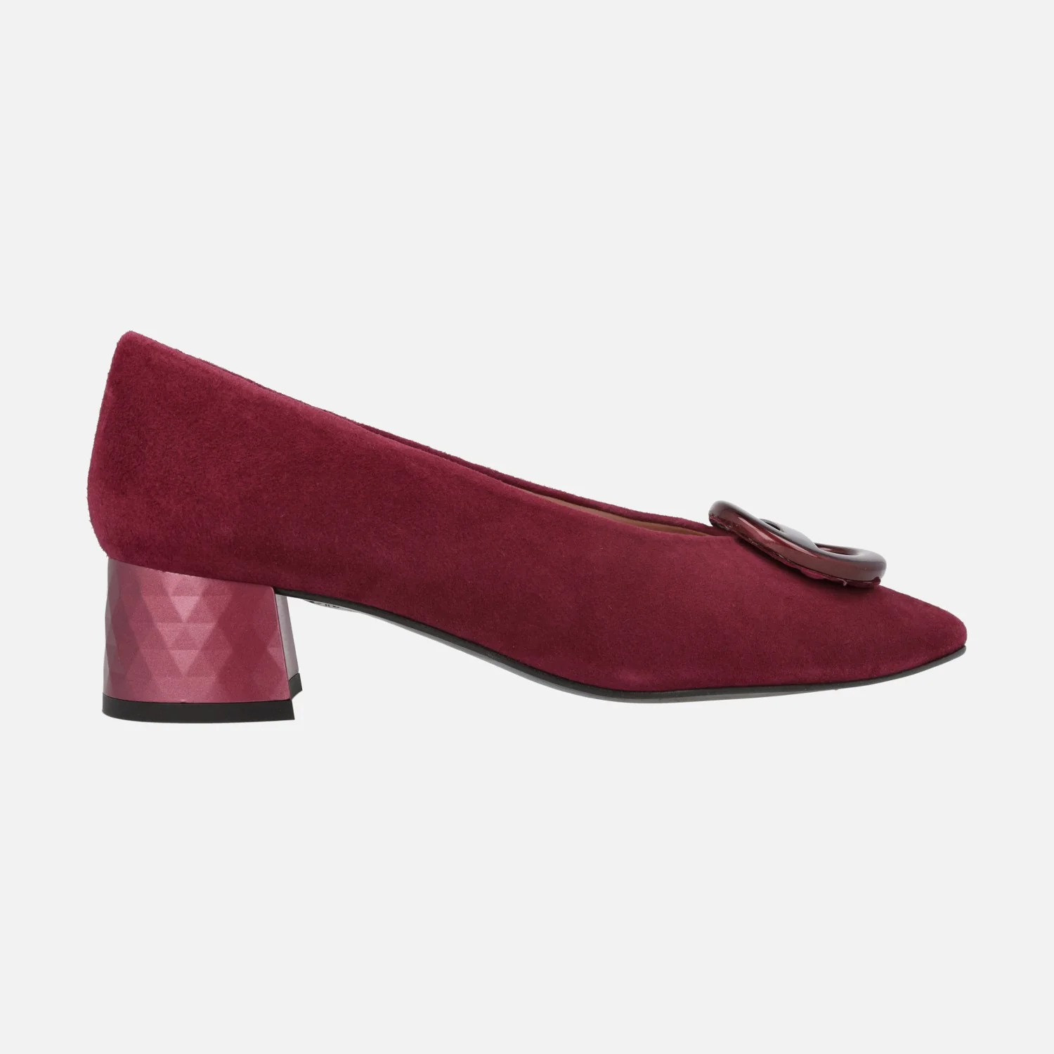 Zapatos de ante con tacón bajo y adorno Iga - Image 6