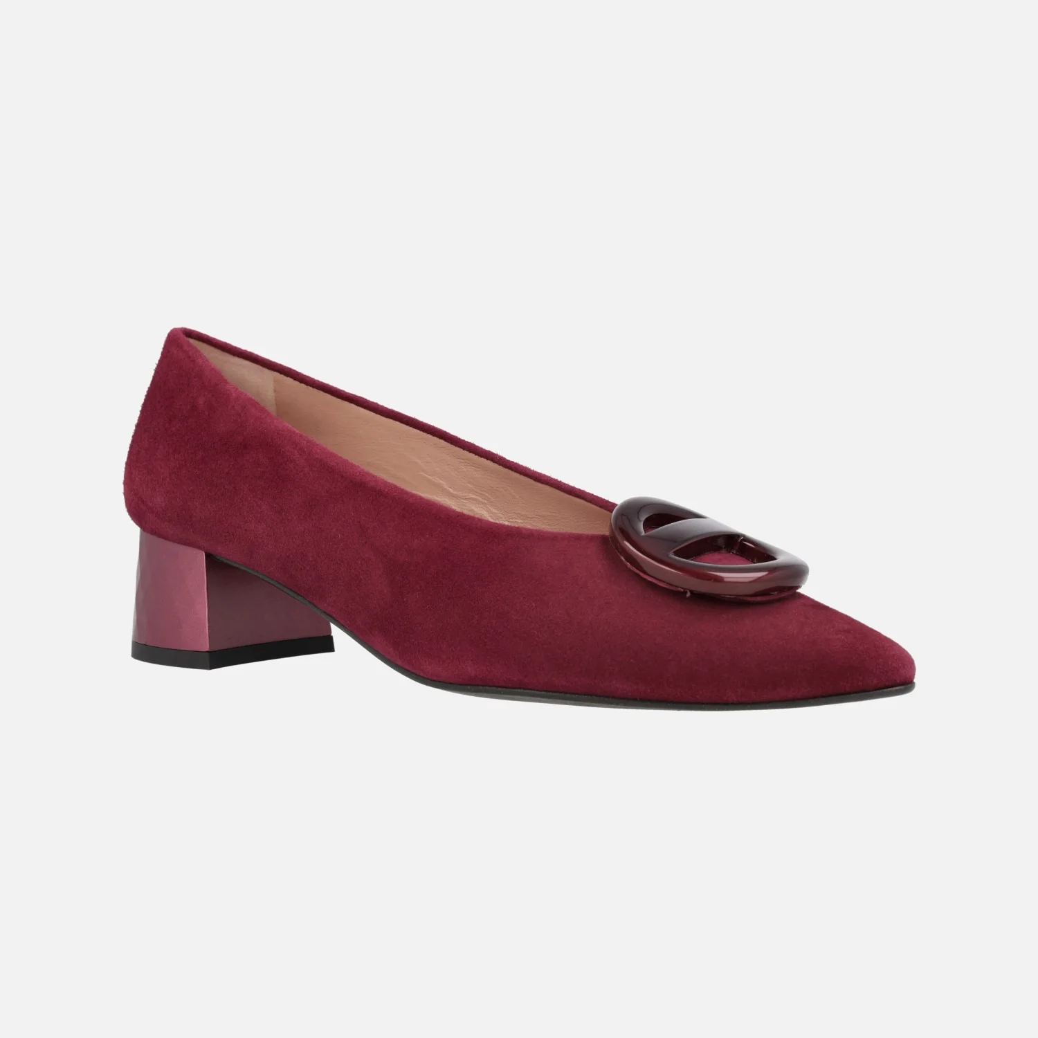 Zapatos de ante con tacón bajo y adorno Iga - Image 7