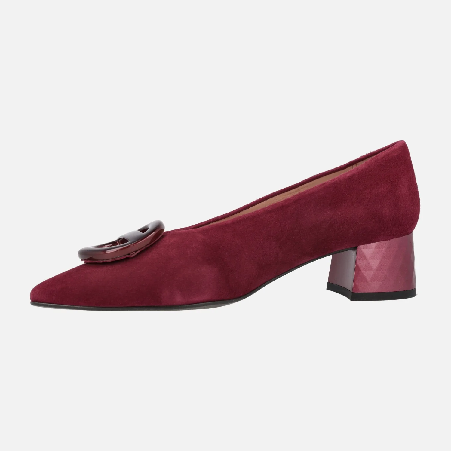 Zapatos de ante con tacón bajo y adorno Iga - Image 8