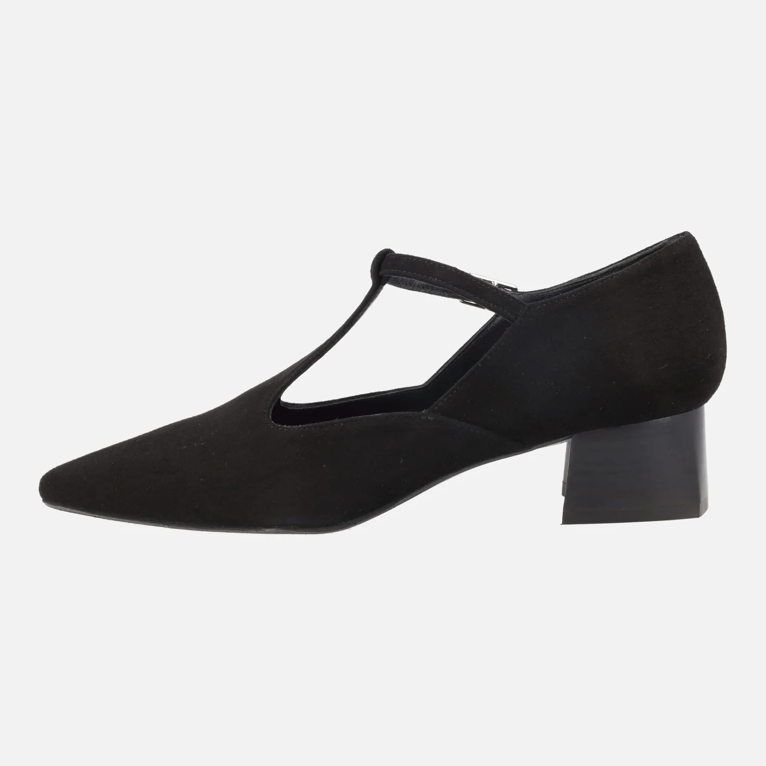 Zapatos de ante Iratxe con tacón bajo y tira al empeine - Image 10