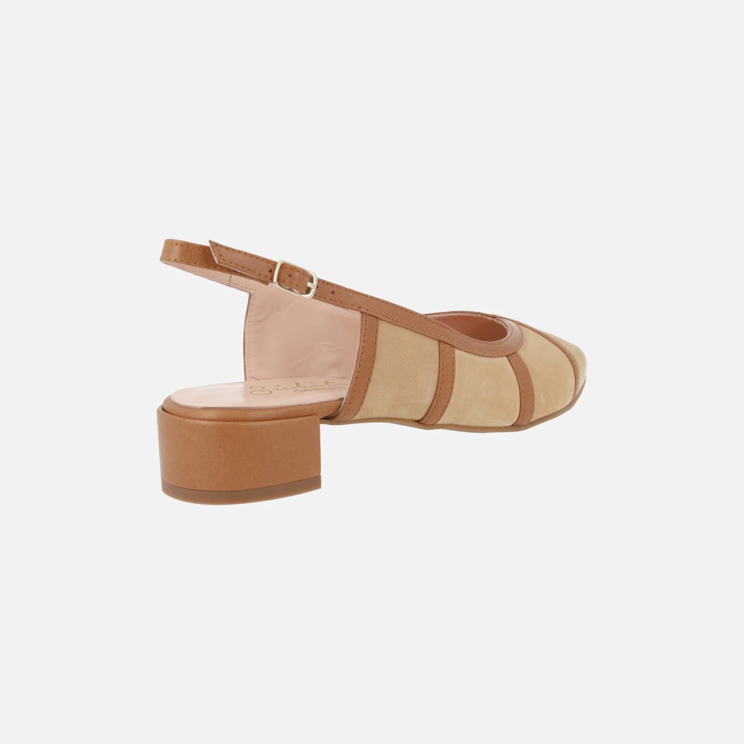 Zapatos de ante destalonados con tacón bajo - Image 10