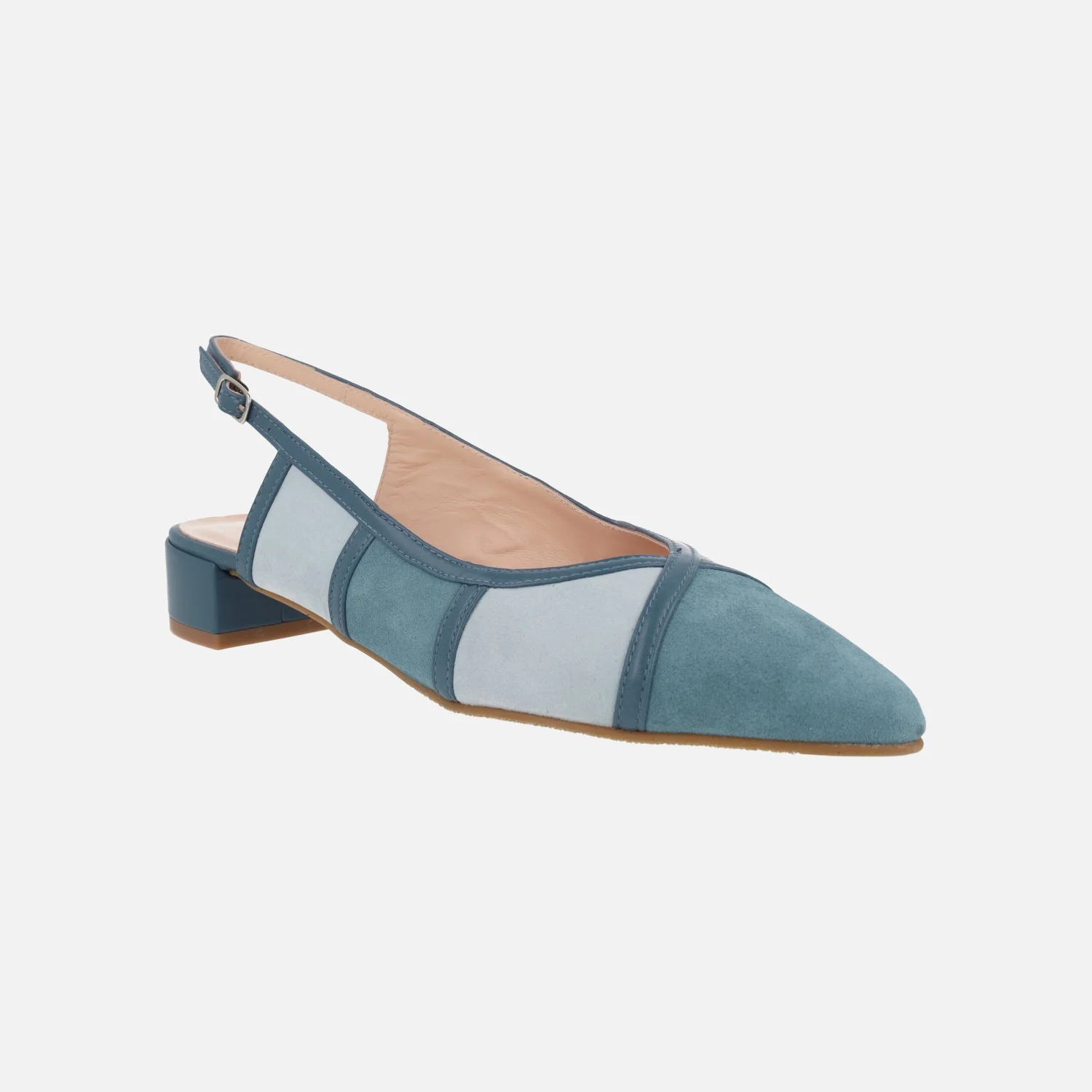 Zapatos de ante destalonados con tacón bajo - Image 2
