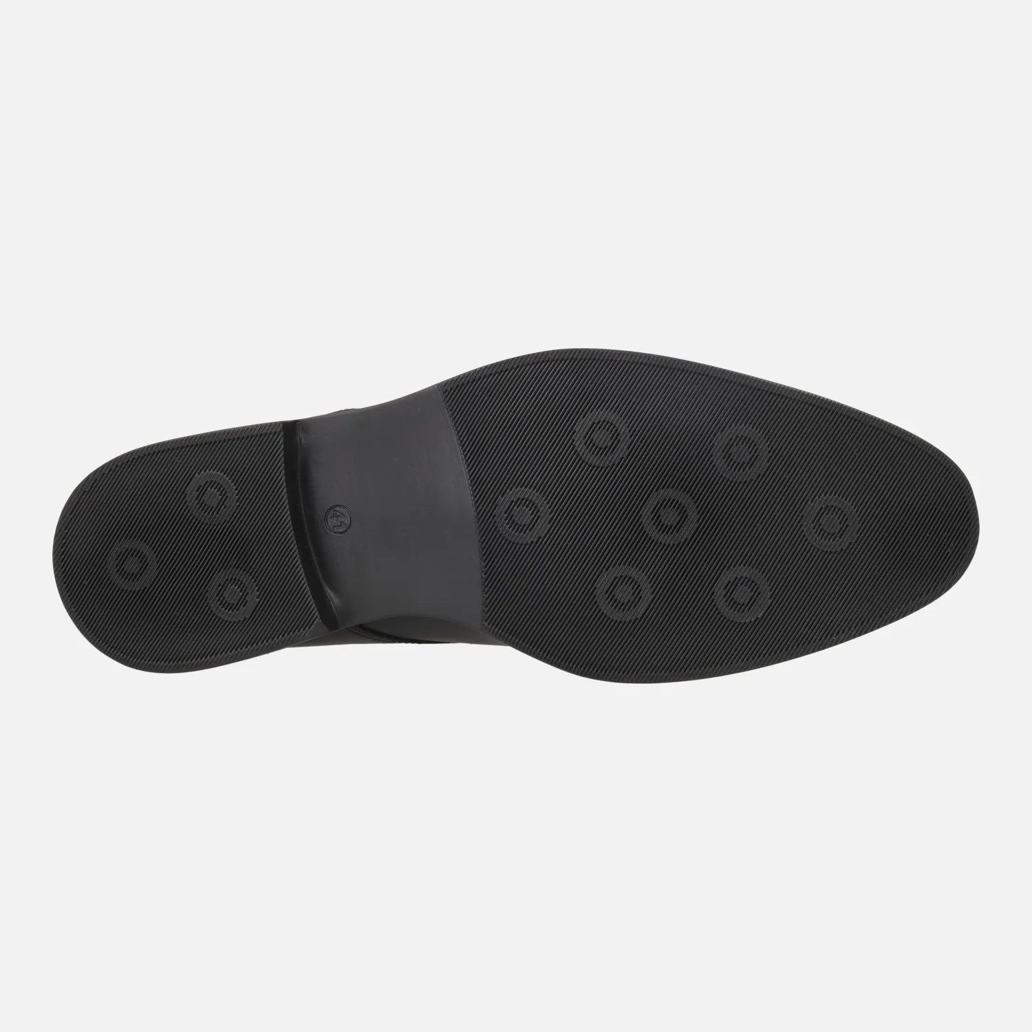 Zapatos de cordones blucher pala lisa en piel negra - Image 6