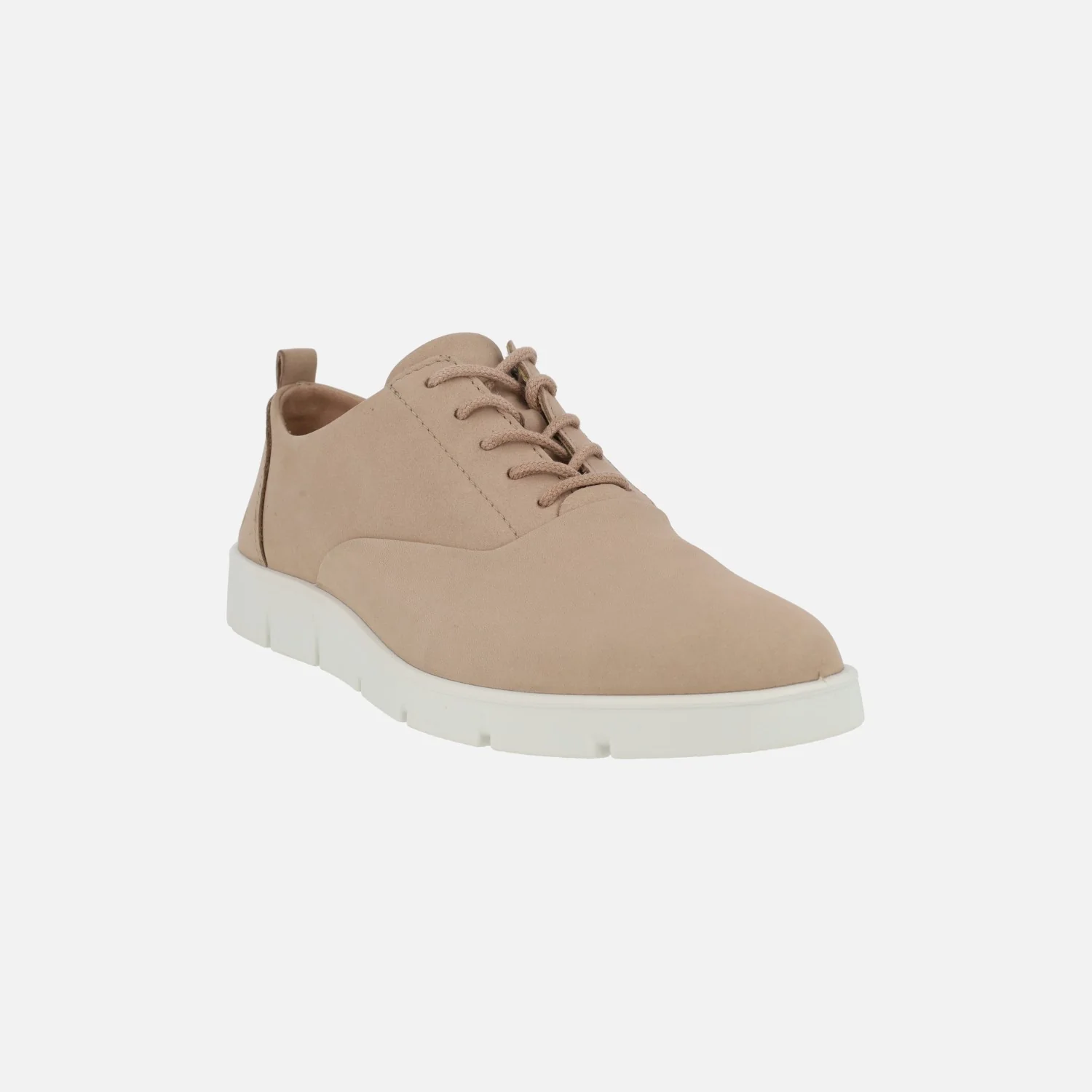 Zapatos de cordones en piel nobuck nude Bella low - Image 2