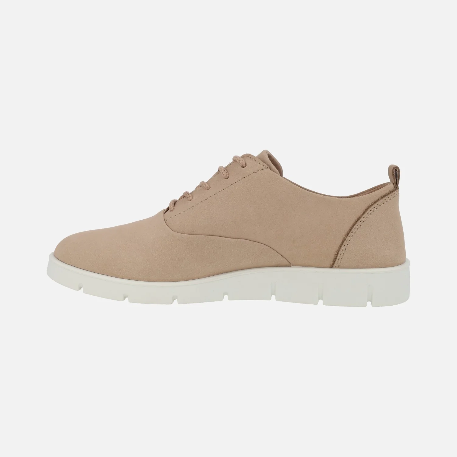 Zapatos de cordones en piel nobuck nude Bella low - Image 3