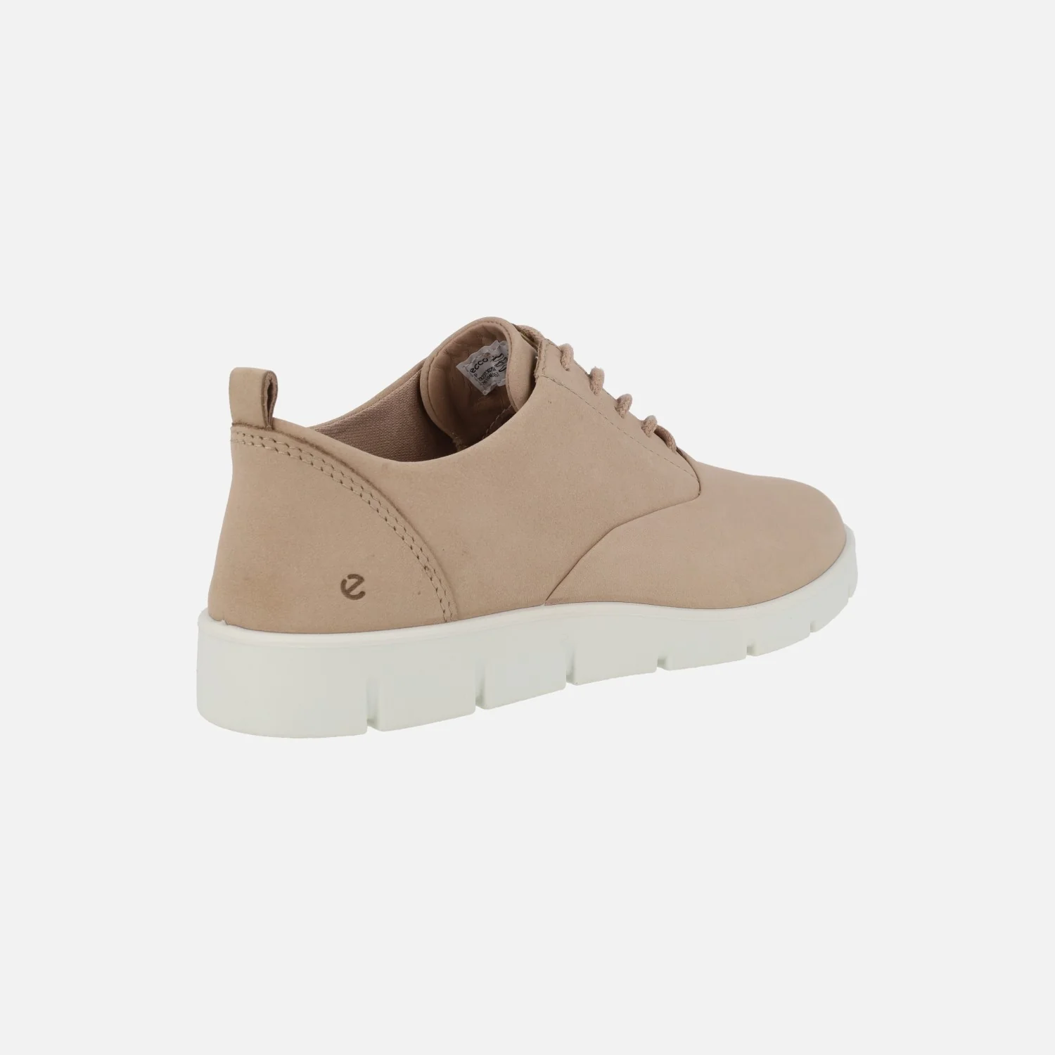 Zapatos de cordones en piel nobuck nude Bella low - Image 4