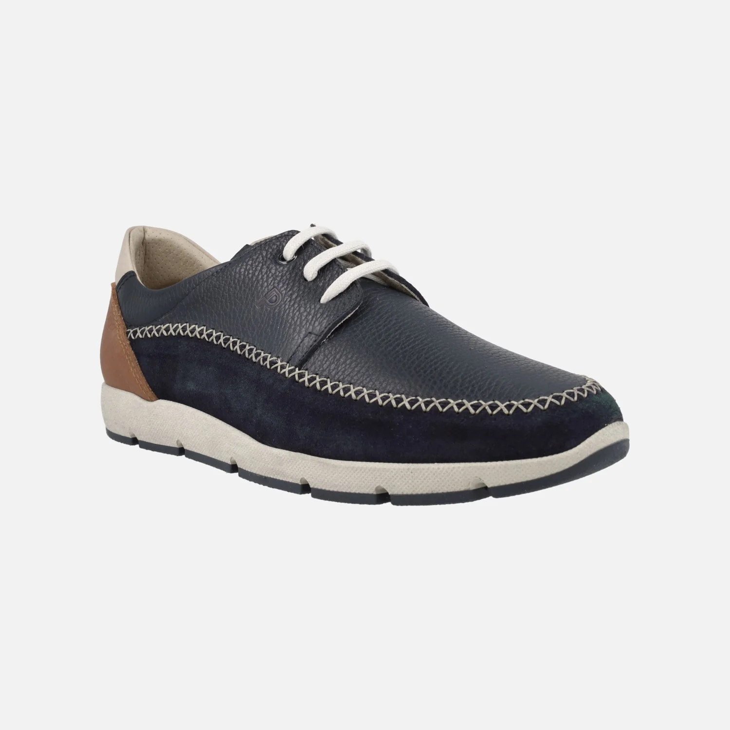 Zapatos de cordones para hombre en combinado azul marino - Image 2