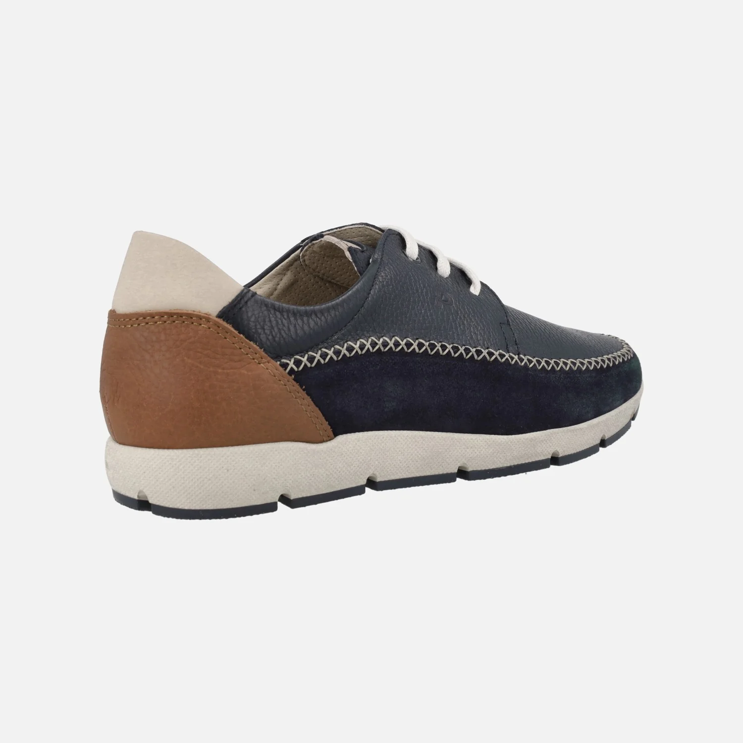 Zapatos de cordones para hombre en combinado azul marino - Image 3