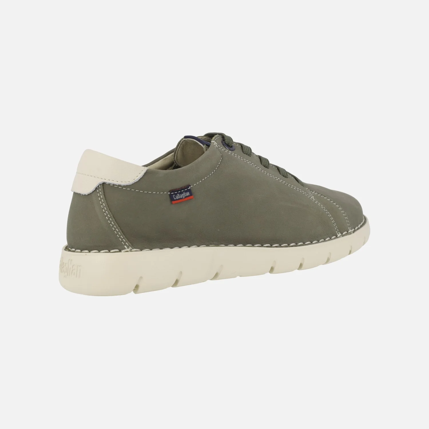 Zapatos de cordones para hombre en piel kaki Callaghan Flexible - Image 4