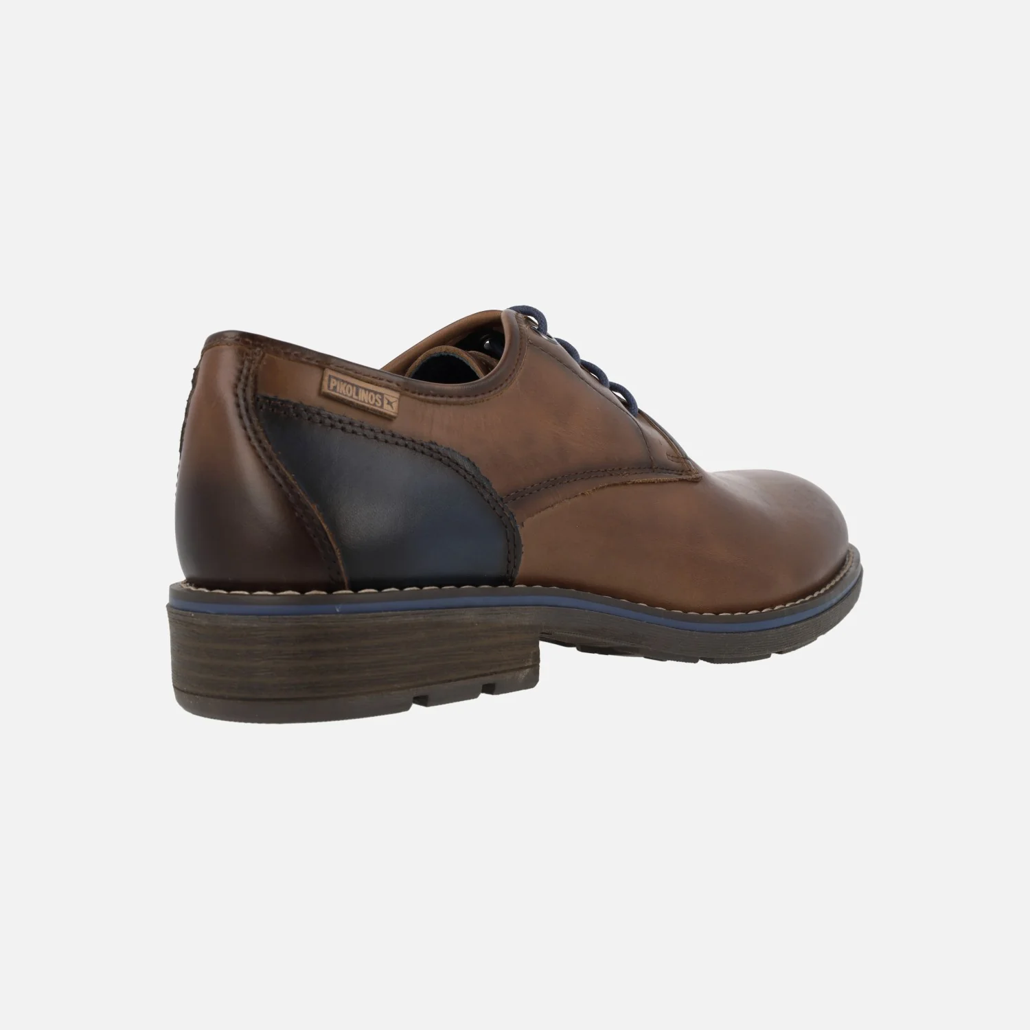 Zapatos de cordones para hombre en piel marrón York - Image 4