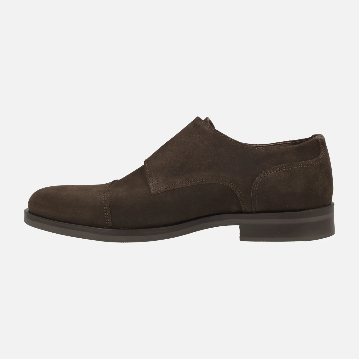 Zapatos con hebillas para hombre en serraje marrón - Image 4
