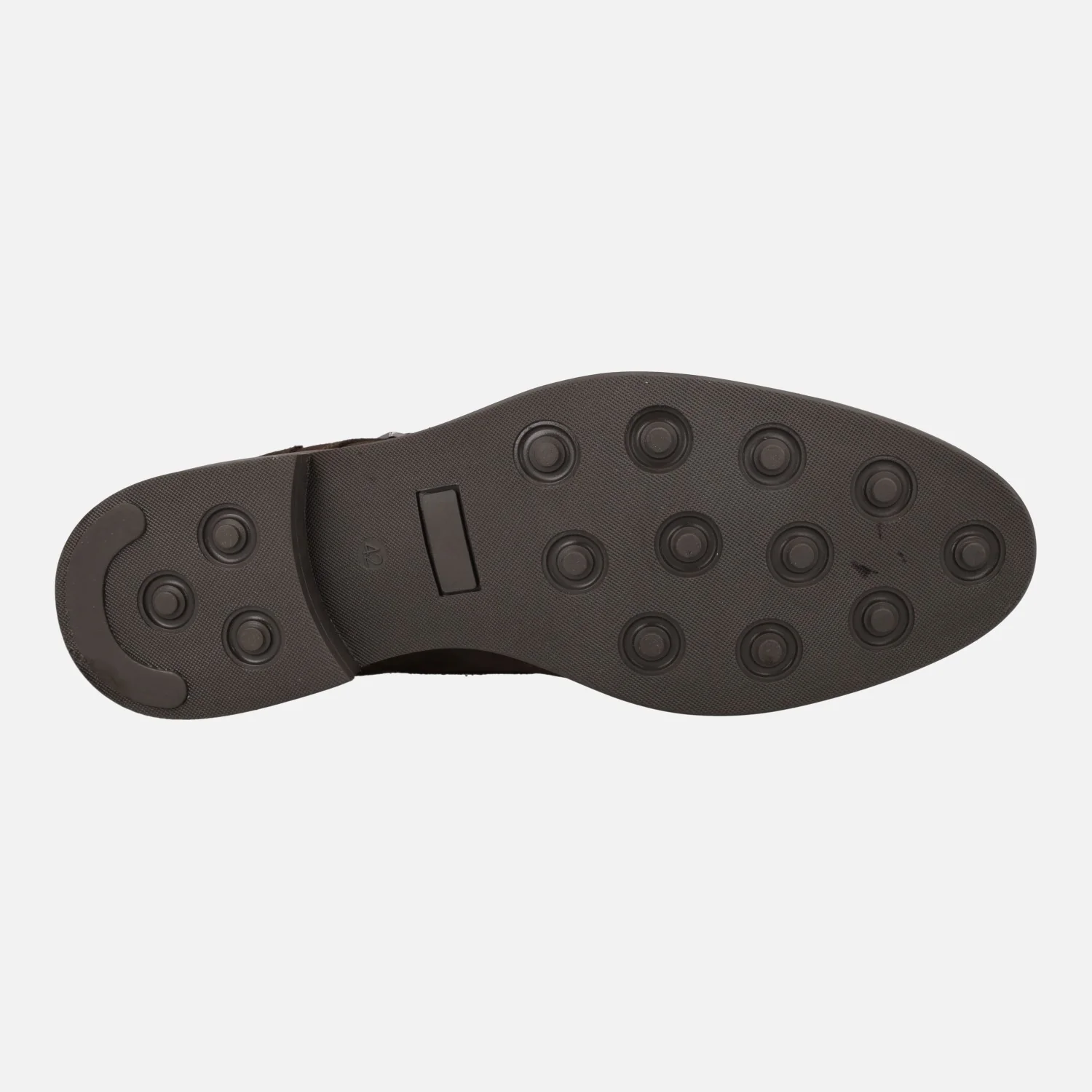 Zapatos con hebillas para hombre en serraje marrón - Image 6