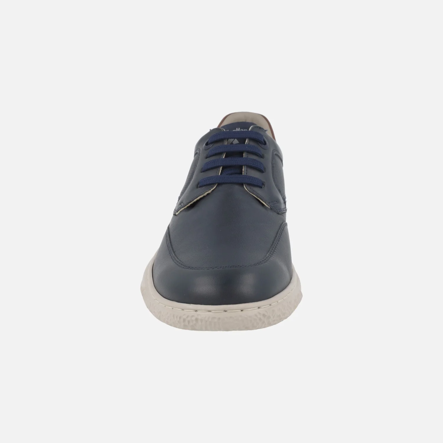 Zapatos de piel azul marino con cordones y suela Extralight - Image 5