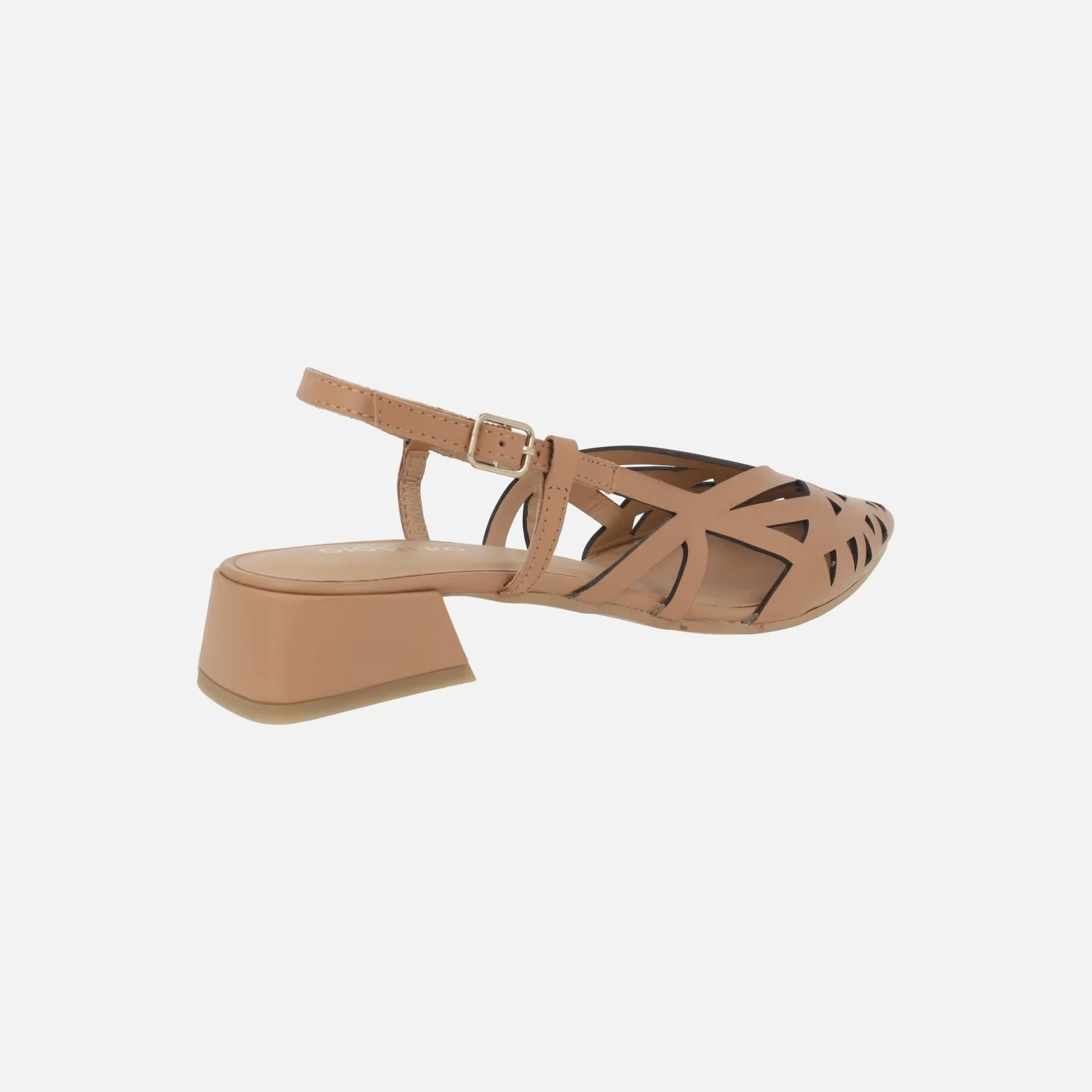 Zapatos de piel camel destalonados con calados Rothbury - Image 4