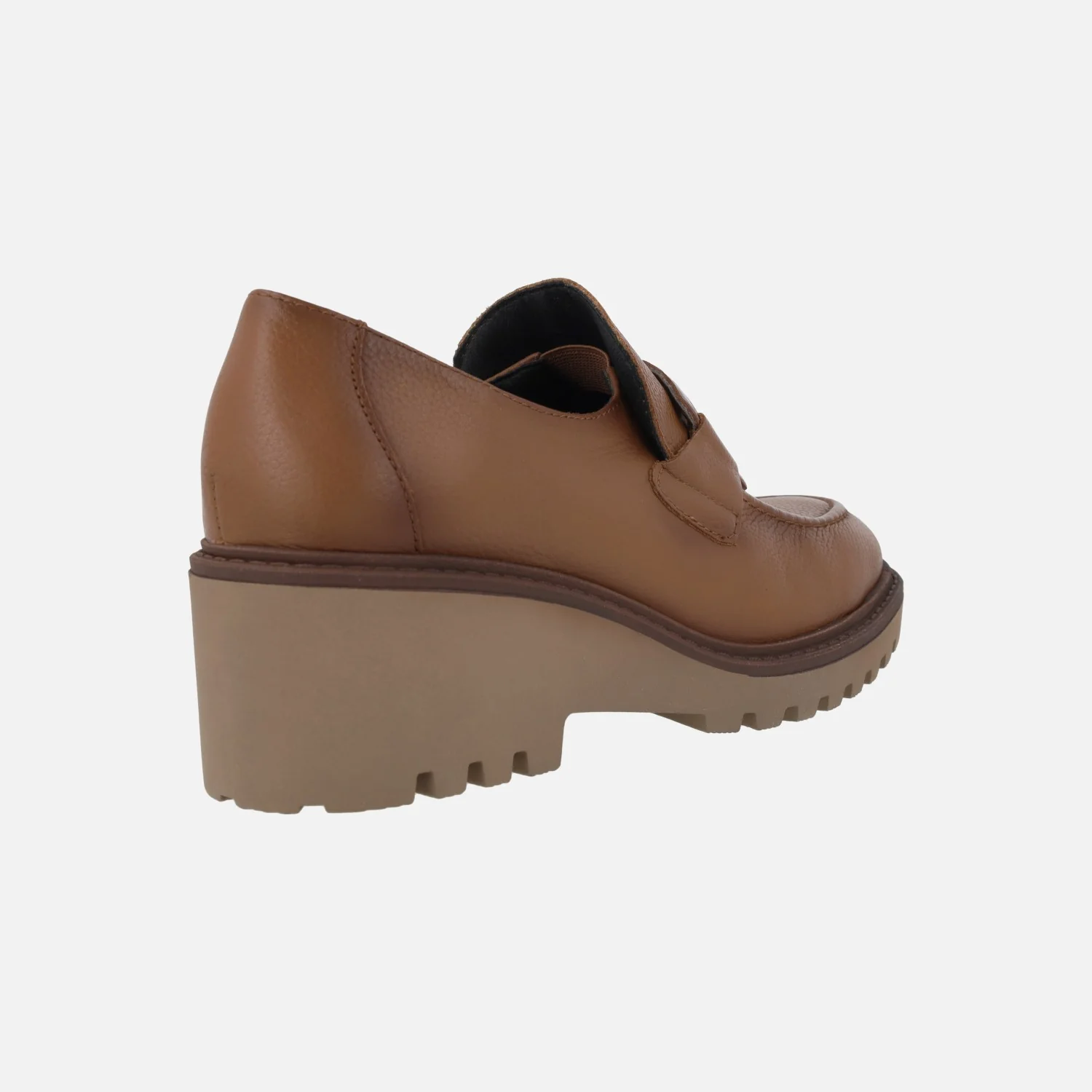 Zapatos de piel con adorno y cuña de goma Viguera - Image 3