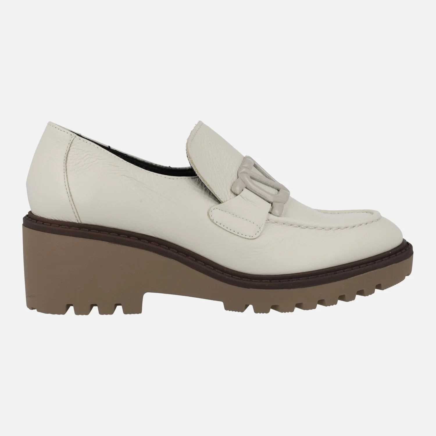 Zapatos de piel con adorno y cuña de goma Viguera - Image 6